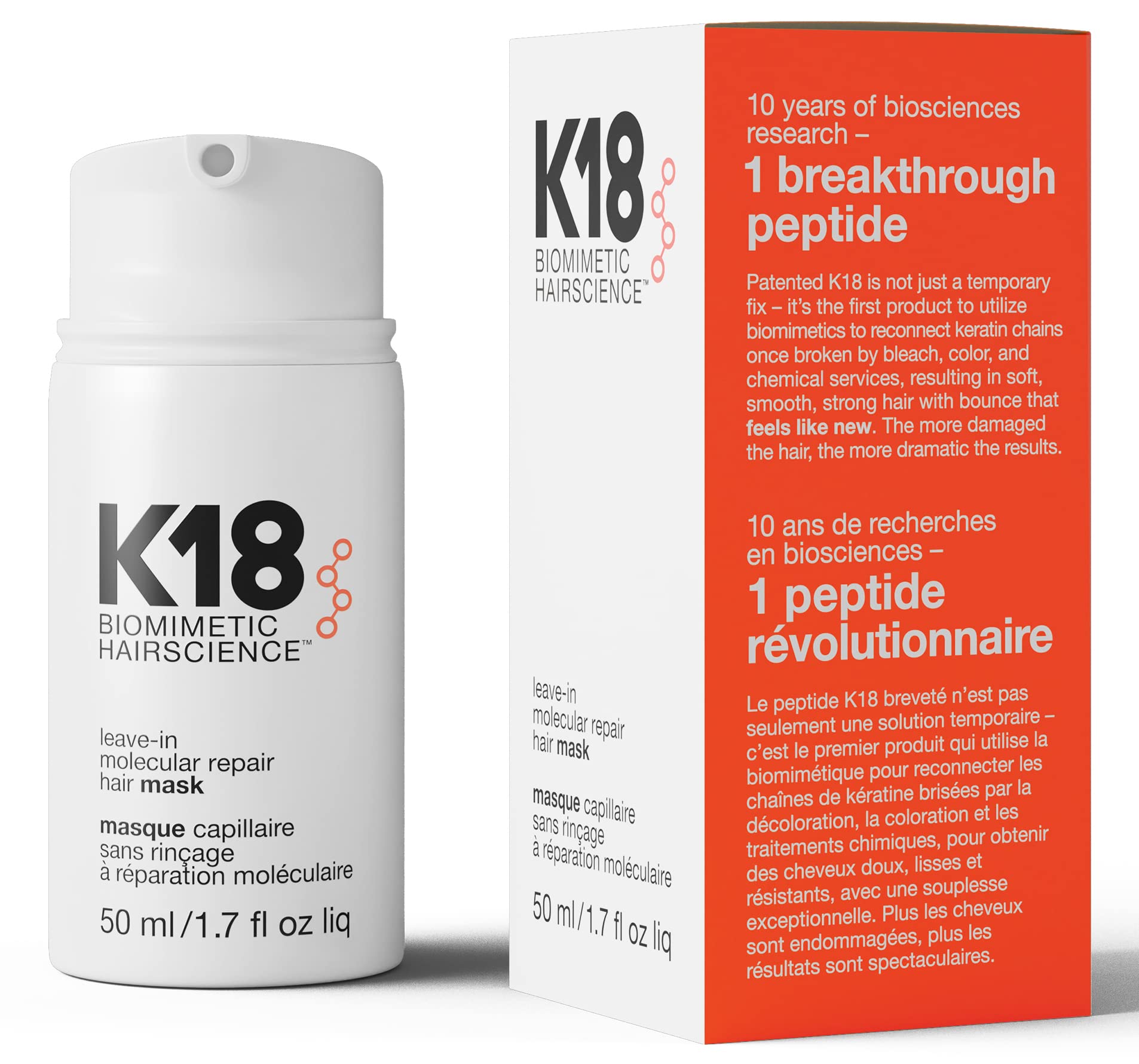 K18 Leave-In Molecular Hair Mask,