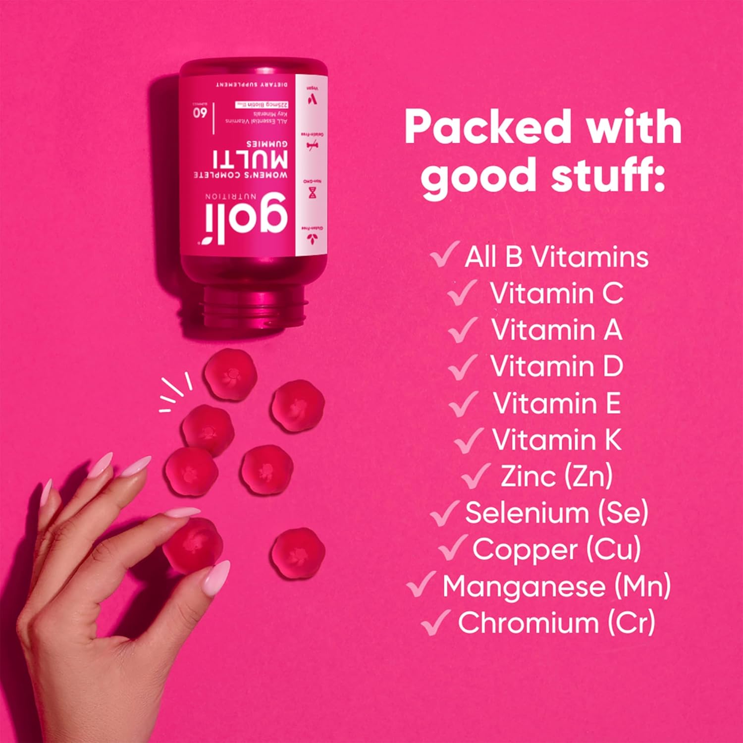 Goli Women's Multi Gummies, 60 Count