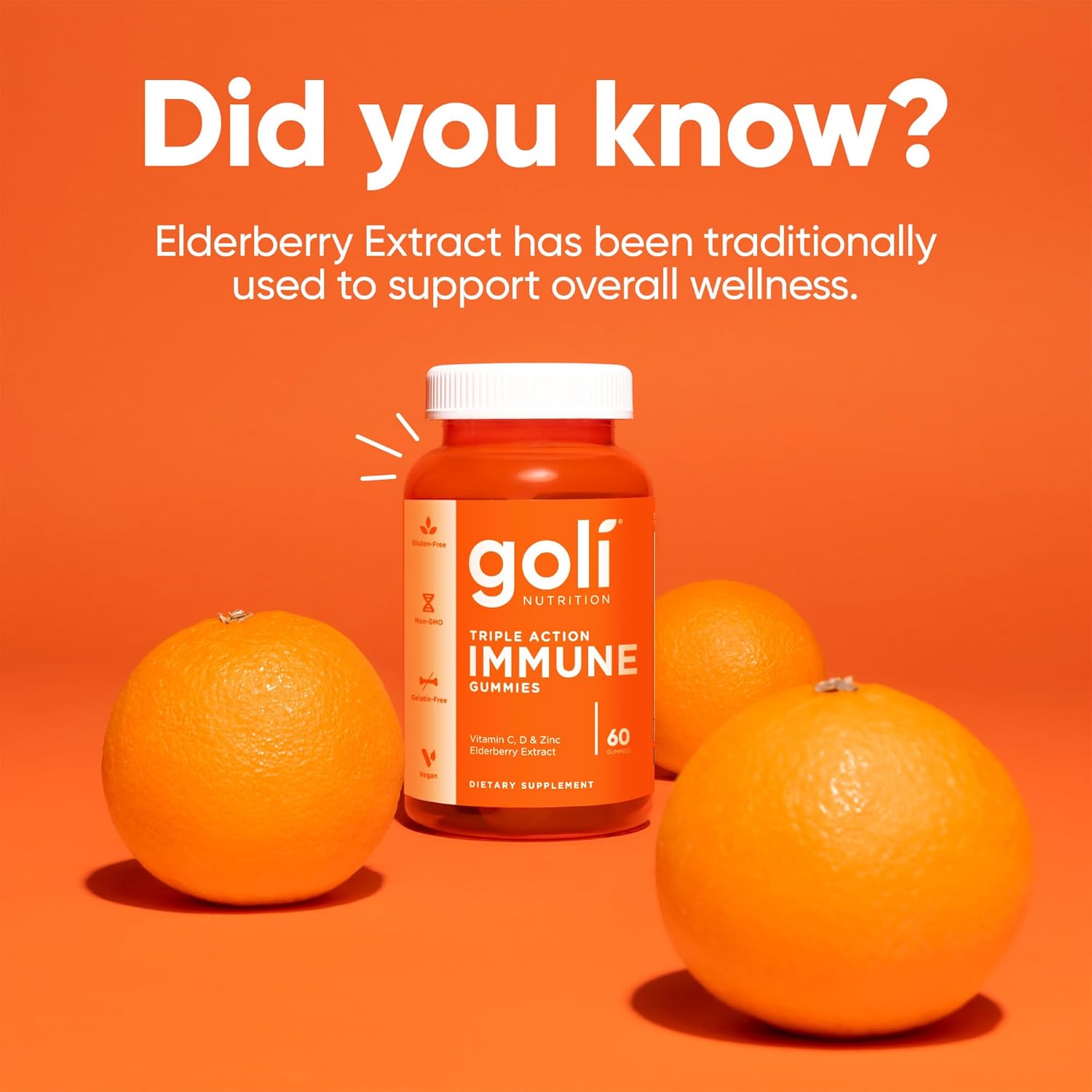 Goli Triple Action Immune, 60 Gummies