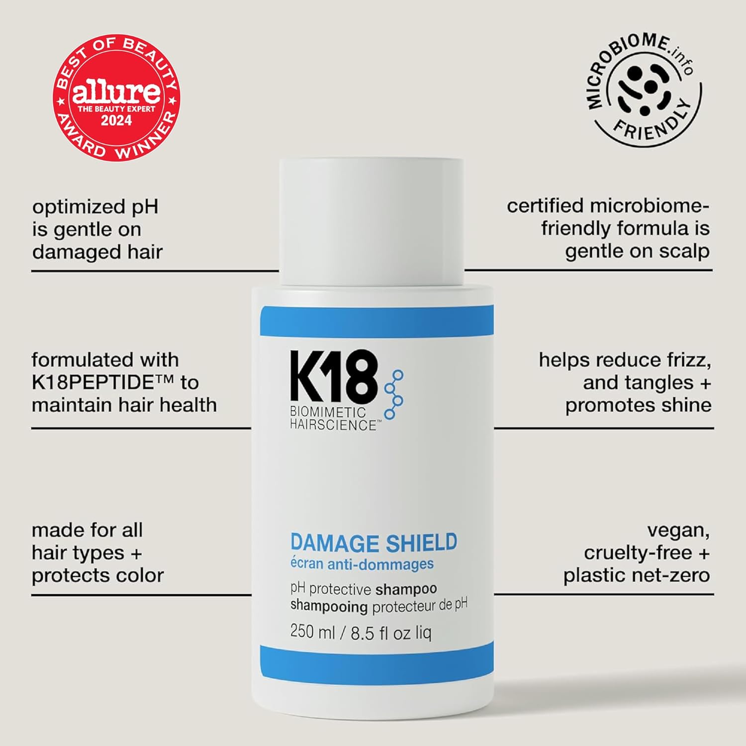 K18 Damage Shield Protective Shampoo 8.5 oz