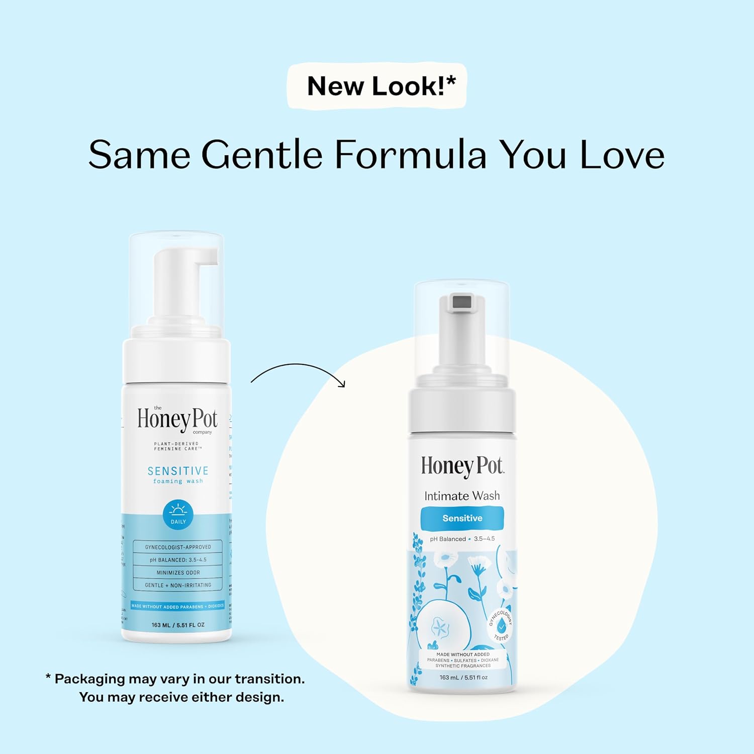 The Honey Pot Company Sensitive Intimate Wash, 5.51 Fluid Oz