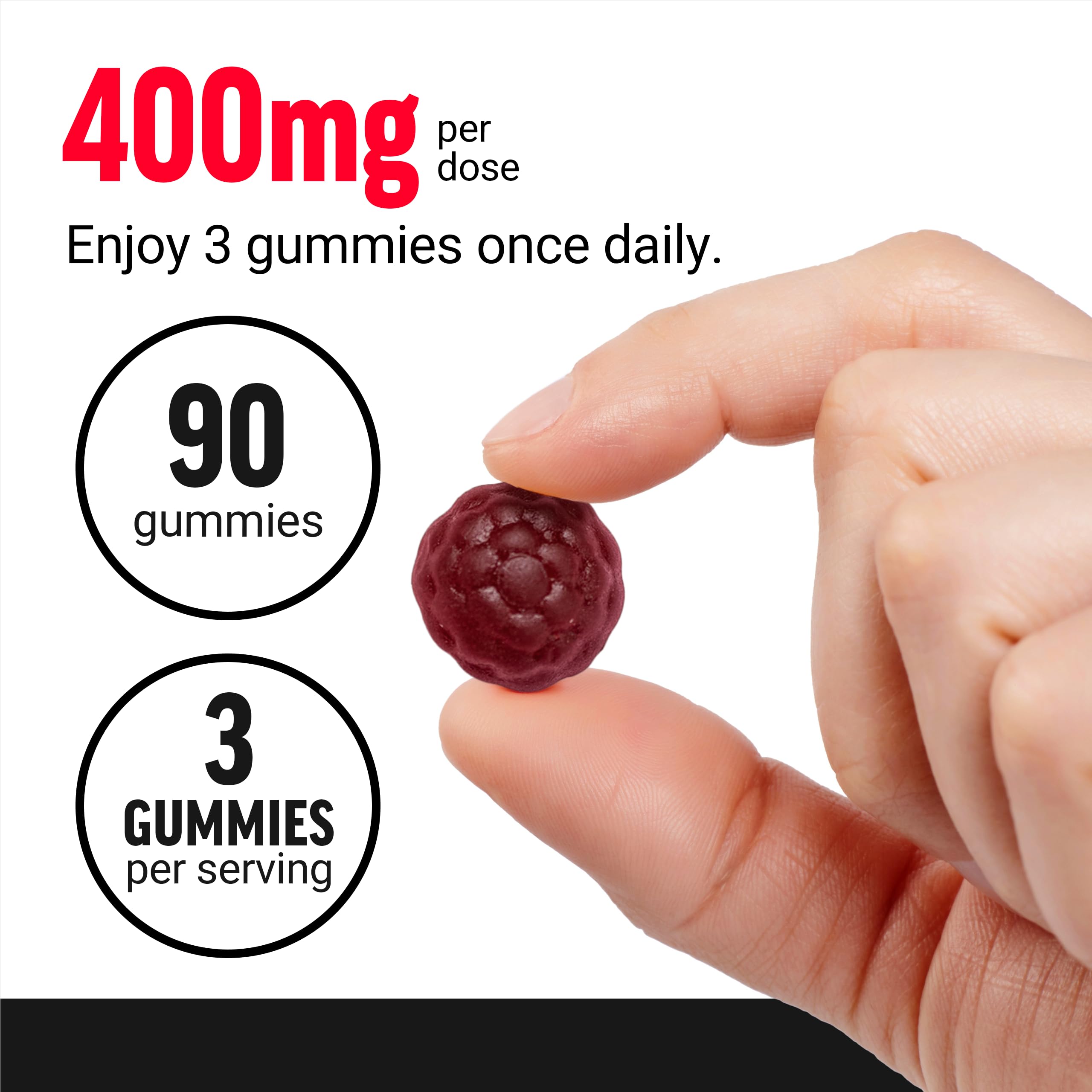 Force Factor Longjack Tongkat Ali 400mg, 90 gummies