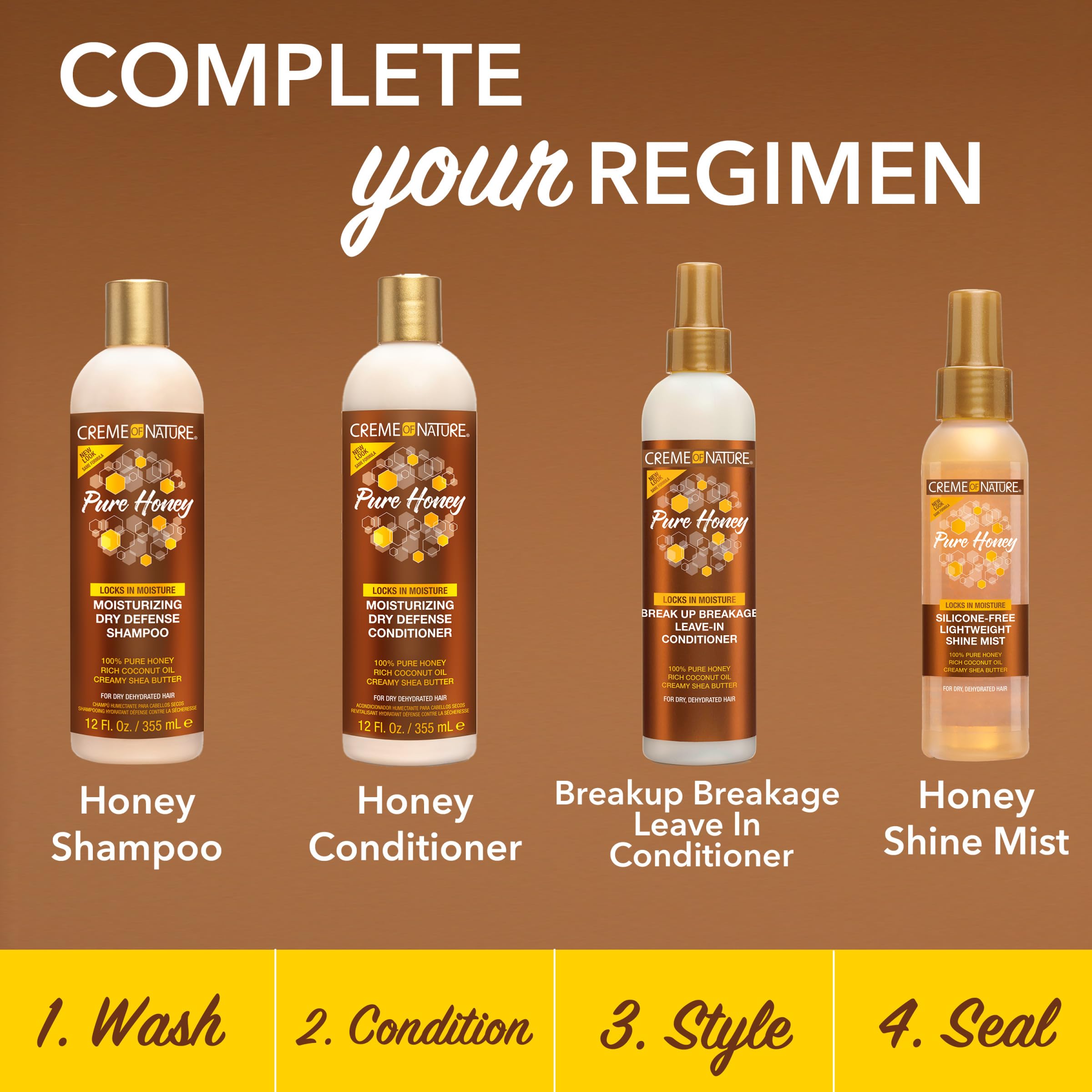 Creme of Nature Pure Honey Moisturizing Dry Defense, 12 oz