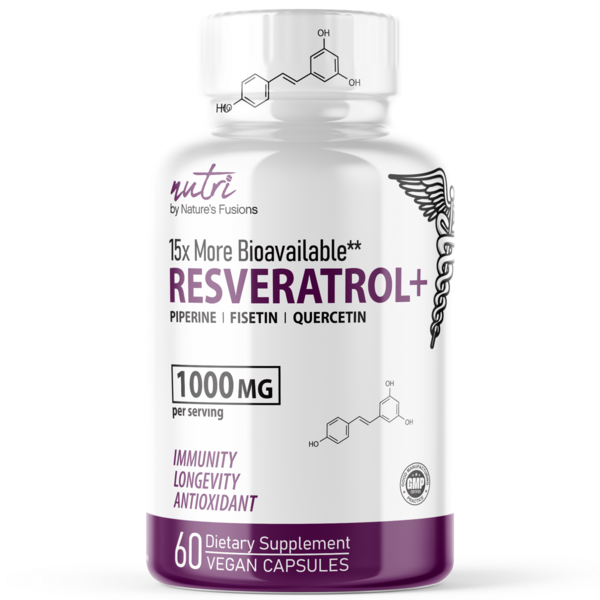 Nutri Resveratrol Supplement 1000mg, 60 Capsules