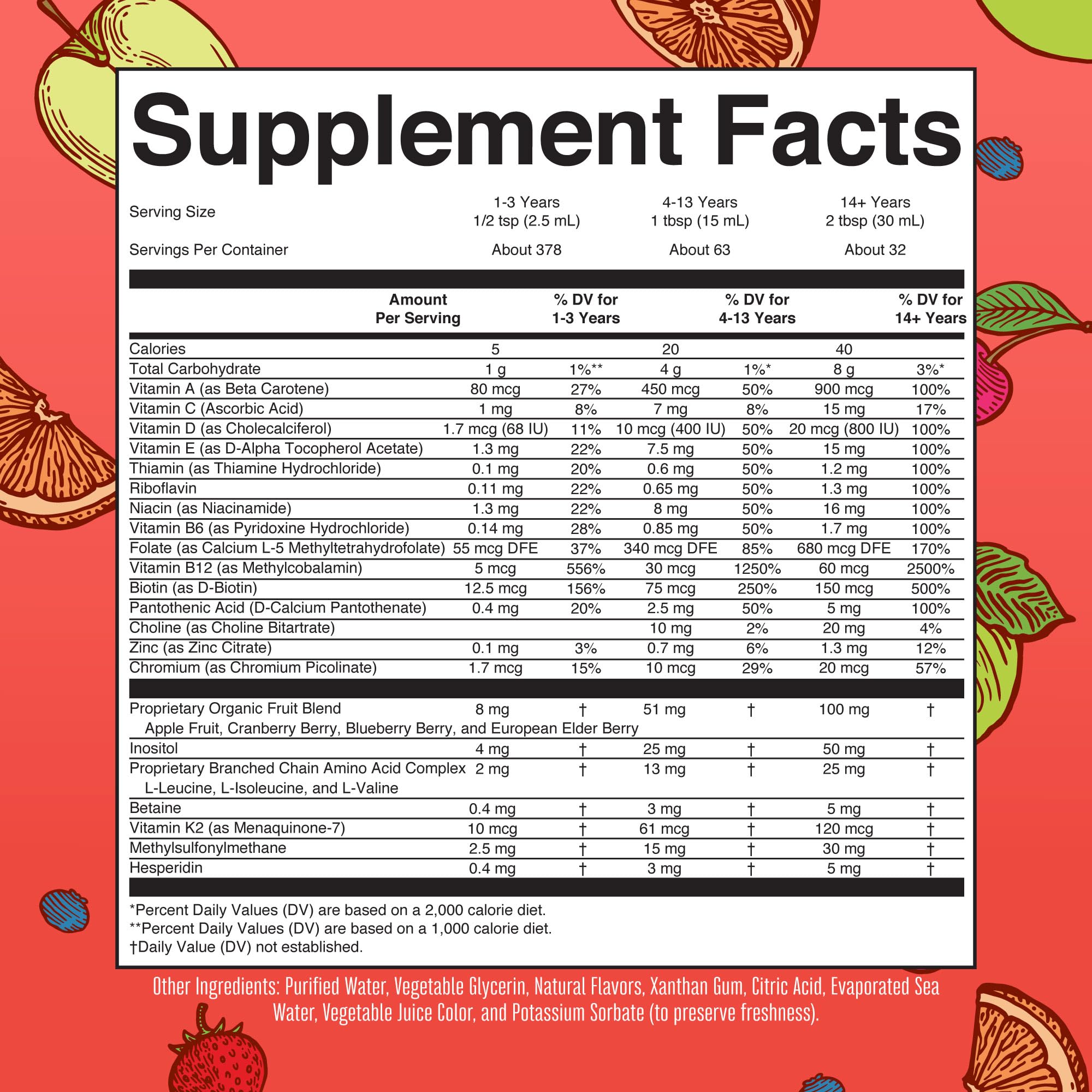 MaryRuth Organics Liquid Morning Multivitamin Essentials+, 32 Fl Oz