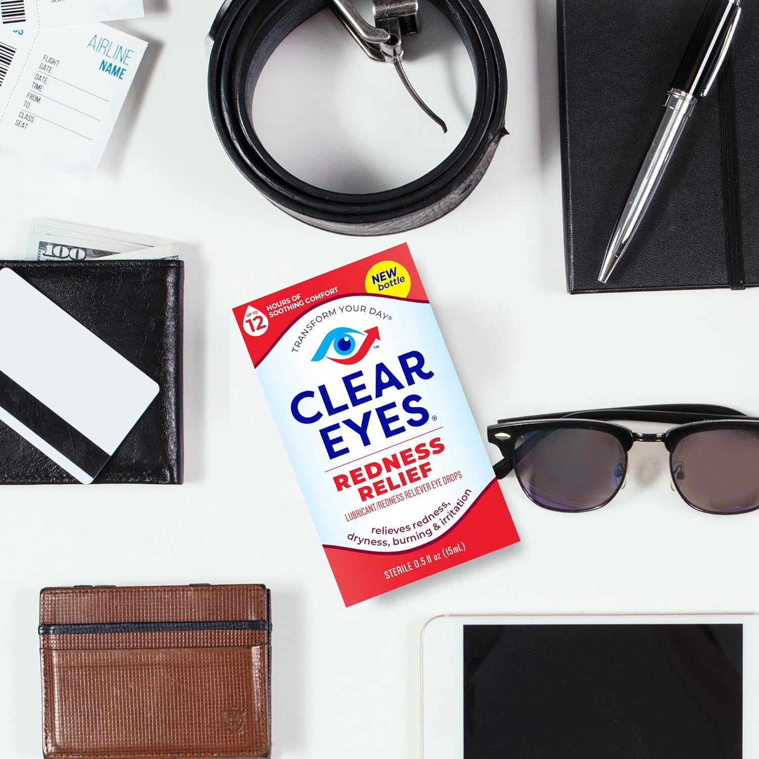 Clear Eyes Redness Relief Lubricant Redness Relief Eye Drops, 0.5 oz