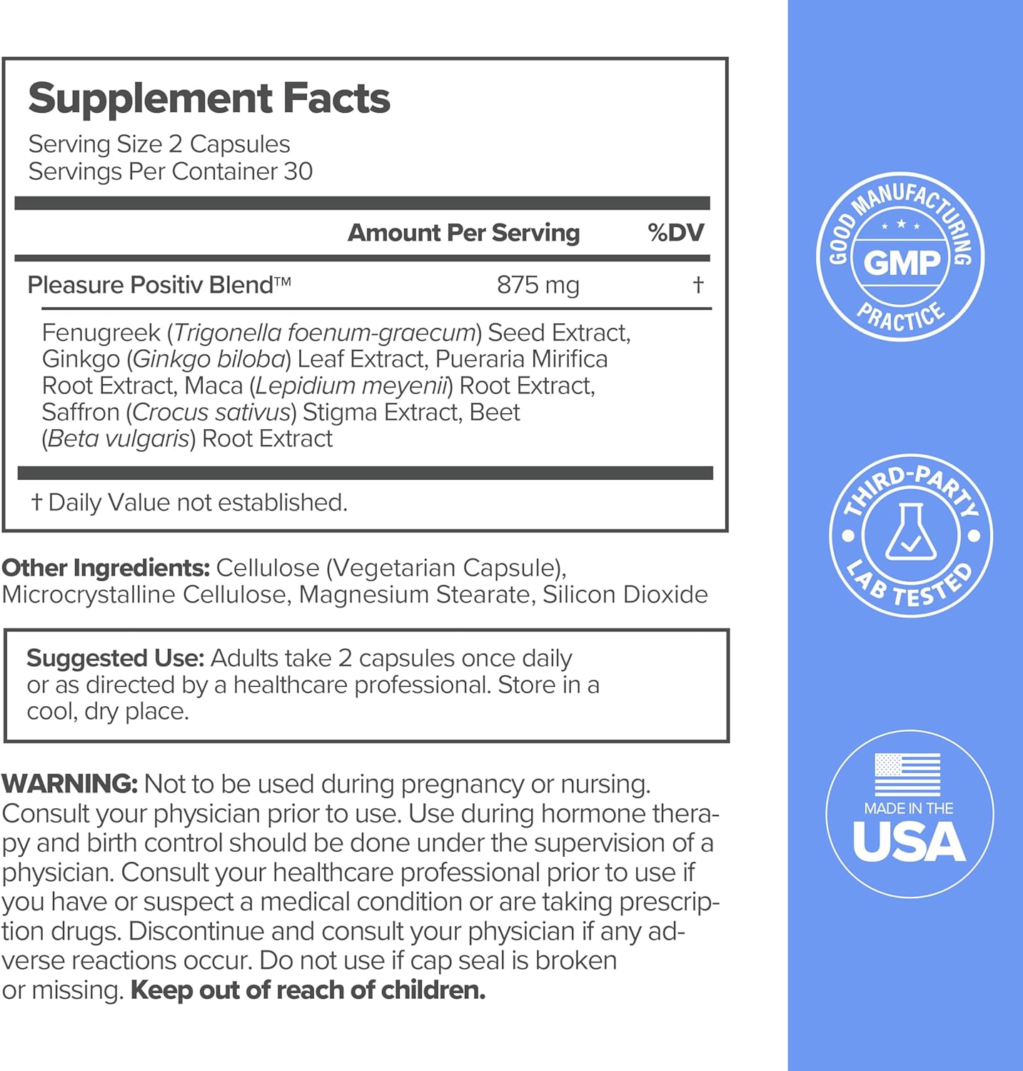 MENO Vaginal Moisture Support Capsules – OBGYN-Formulated to Support Healthy Vaginal Moisture, Mood & Relaxation – Hormone-Free Supplements with Maca Root & Fenugreek Seed Extract – 30 Servings