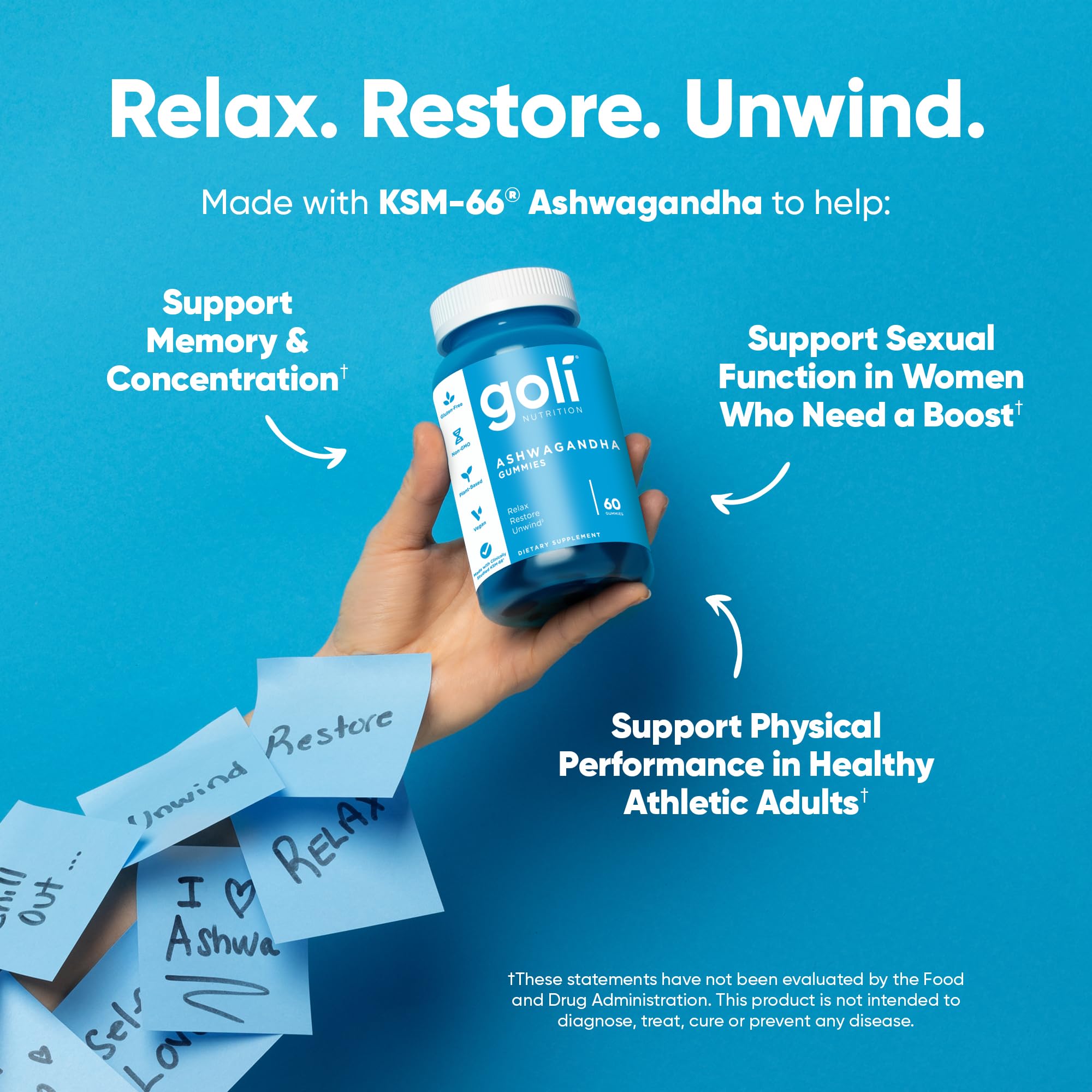 Goli Ashwagandha, 60 Gummies