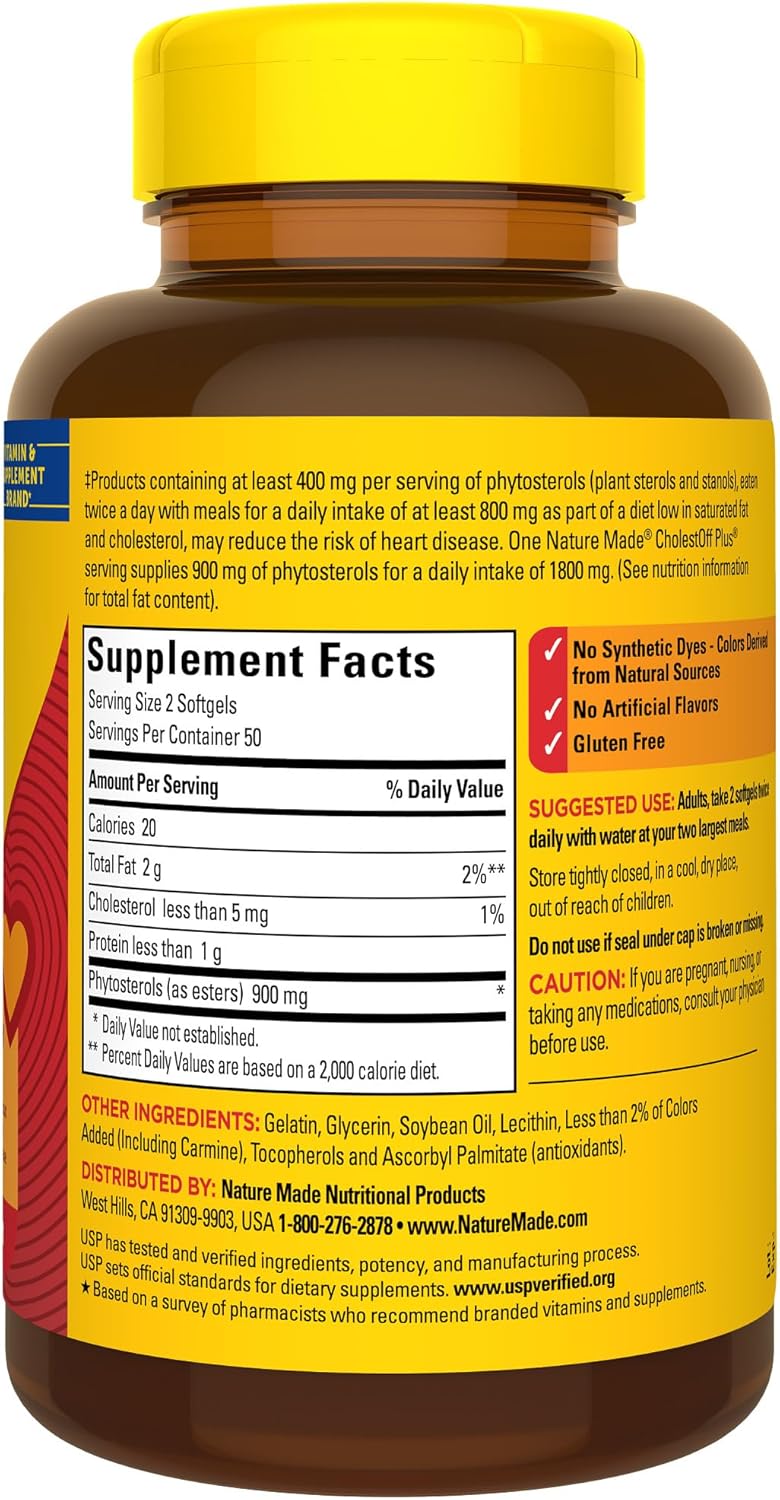 Nature Made CholestOff Plus,  100 Softgels.