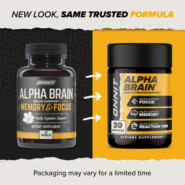 ONNIT Alpha Brain Nootropic Brain Supplement, 30 Count