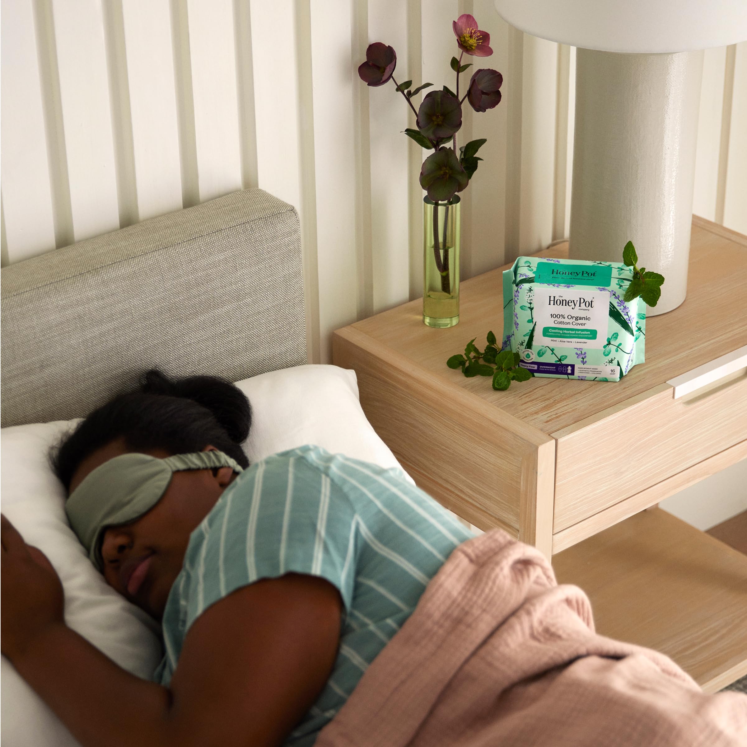 The Honey Pot Company Cooling Herbal Infusion Liners w/Wings