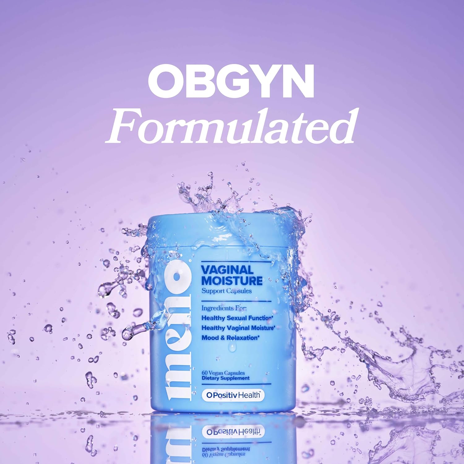 MENO Vaginal Moisture Support Capsules – OBGYN-Formulated to Support Healthy Vaginal Moisture, Mood & Relaxation – Hormone-Free Supplements with Maca Root & Fenugreek Seed Extract – 30 Servings