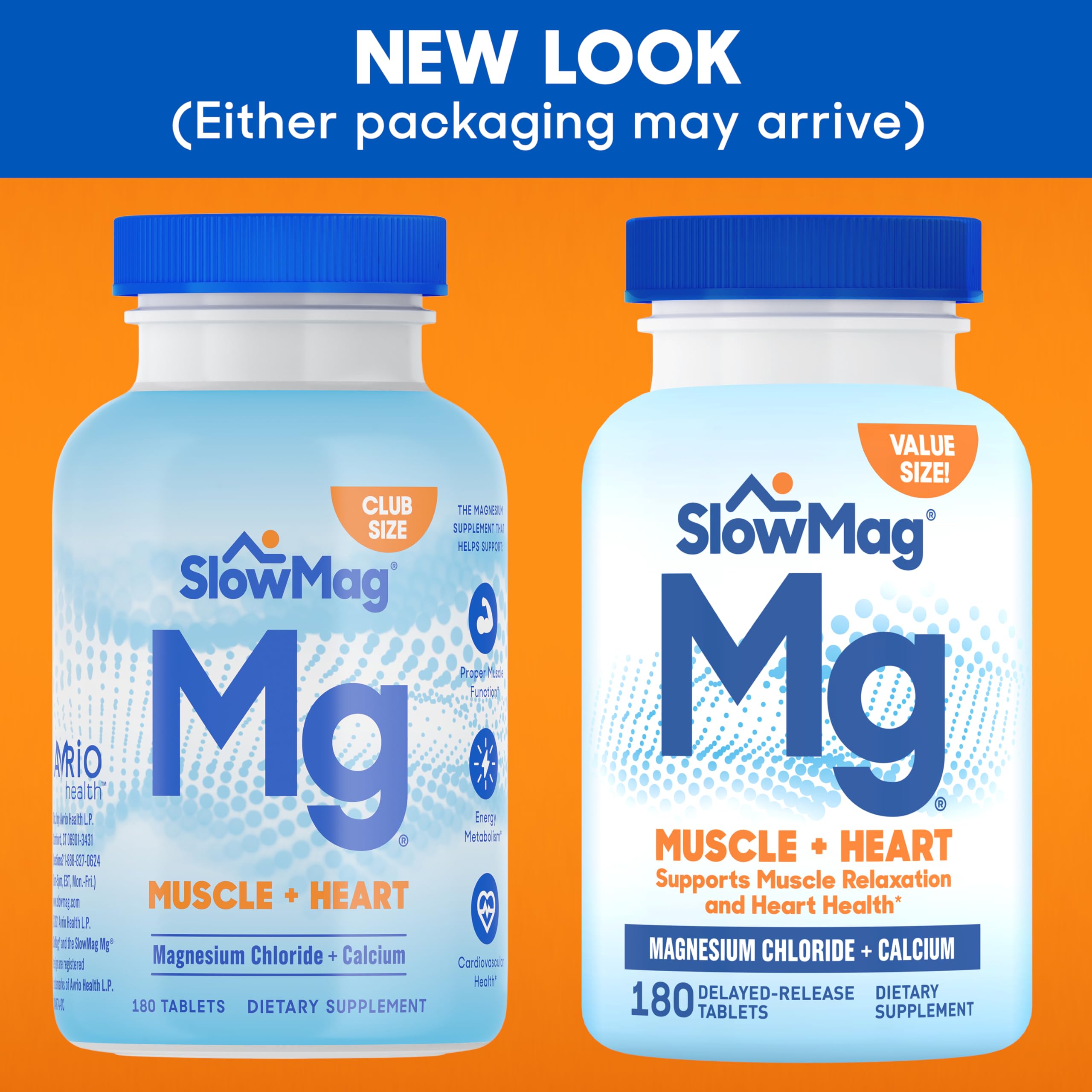SlowMag Muscle + Heart Magnesium Chloride with  Calcium