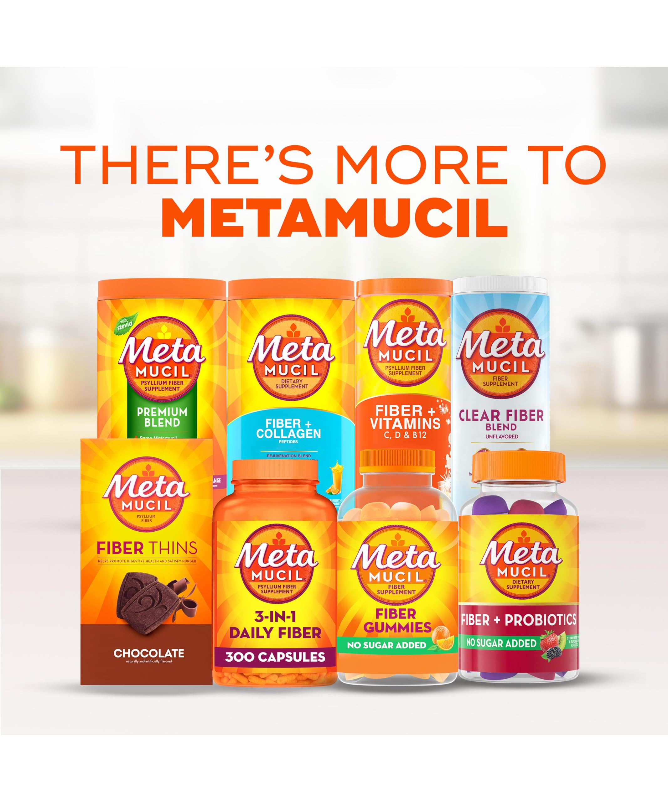 Metamucil Fiber 5g Gummies, Orange Flavor