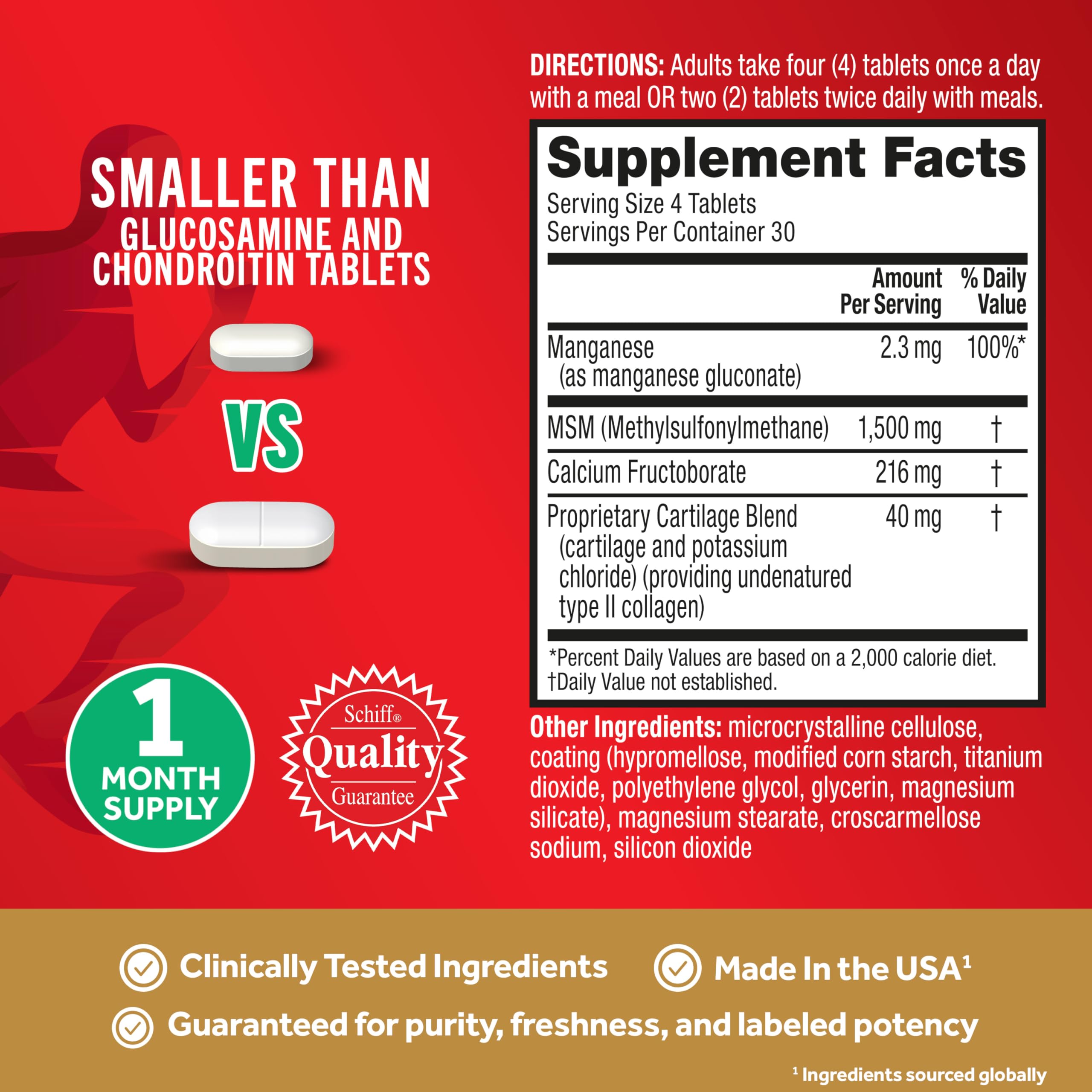 Schiff Move Free Ultra Pro, 120 Tablets