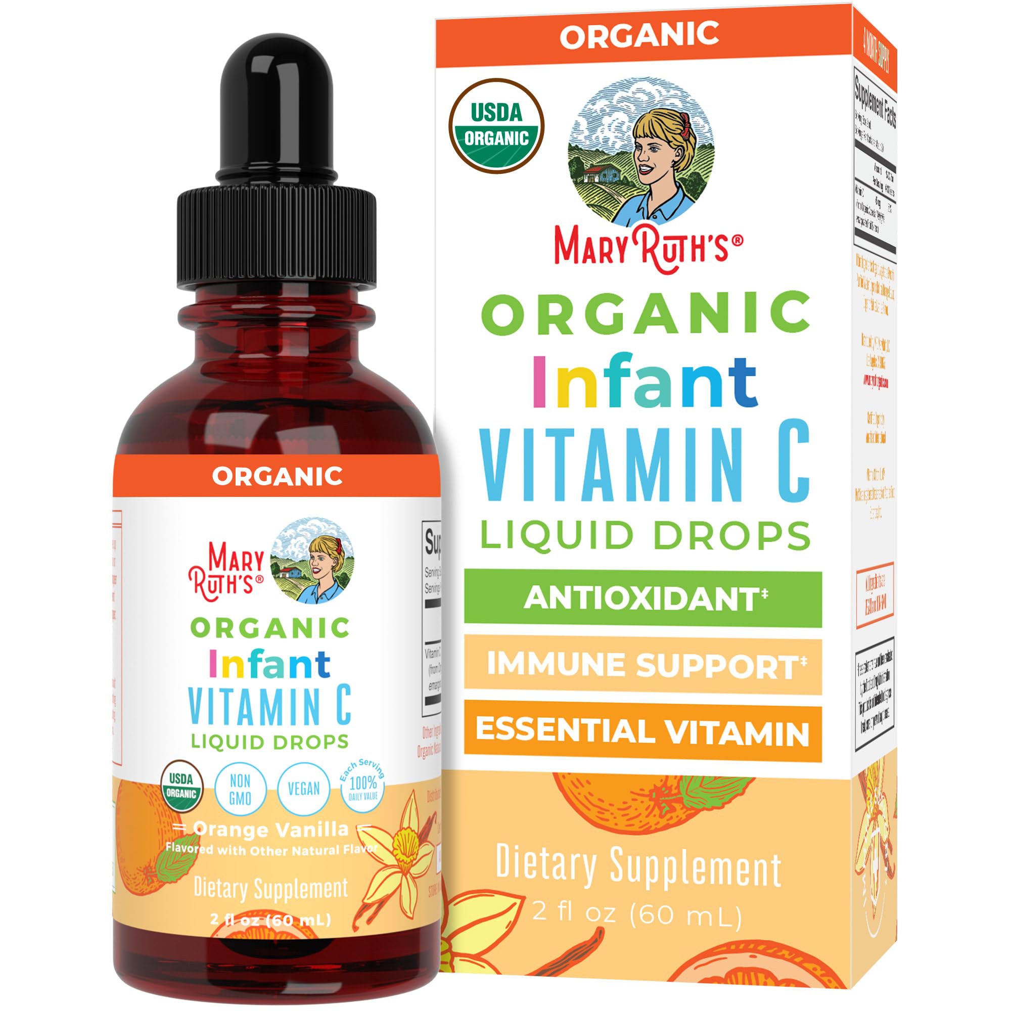MaryRuth Organics Toddler Vitamin C Drops,  1oz