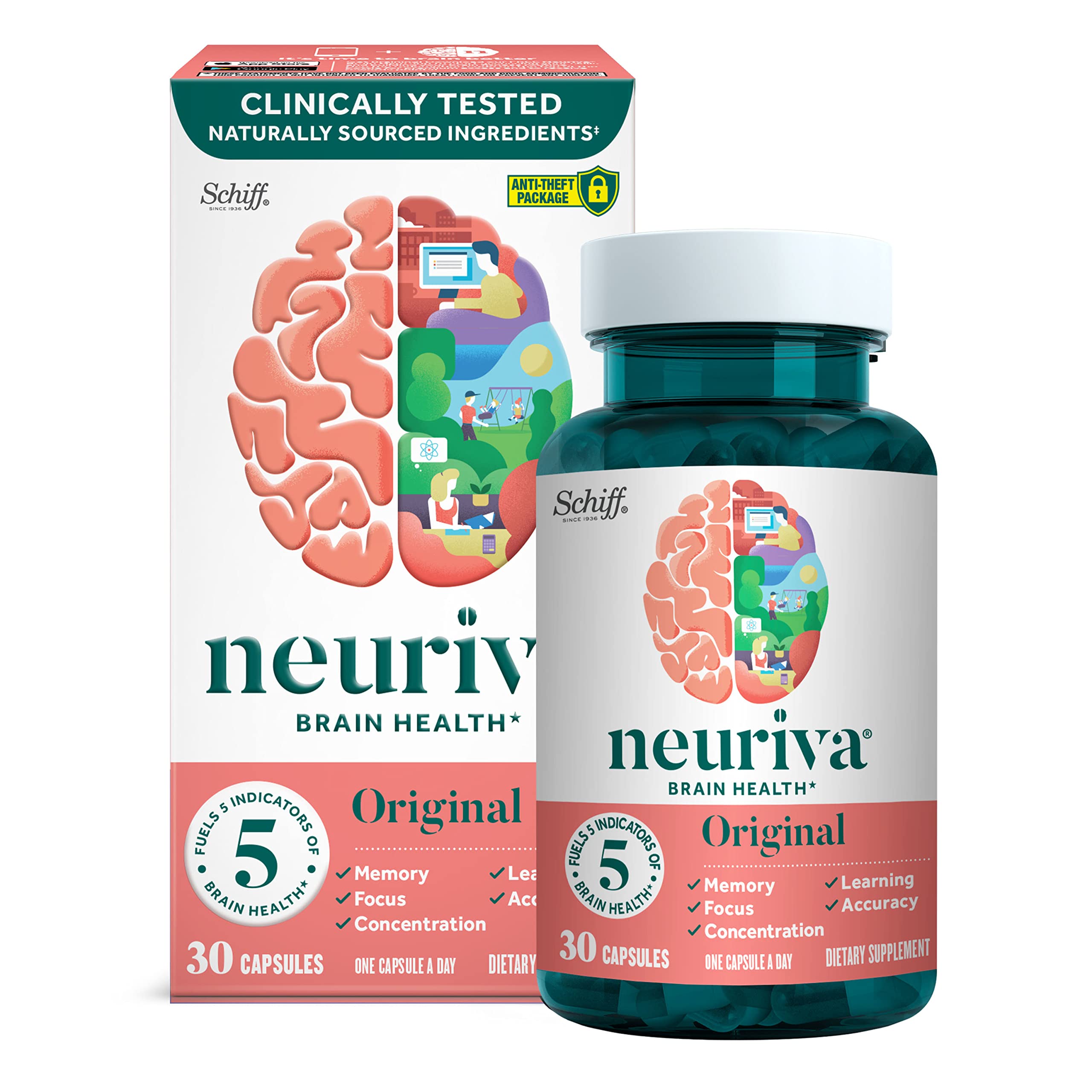 Neuriva Original Brain Performance Capsules - 30ct