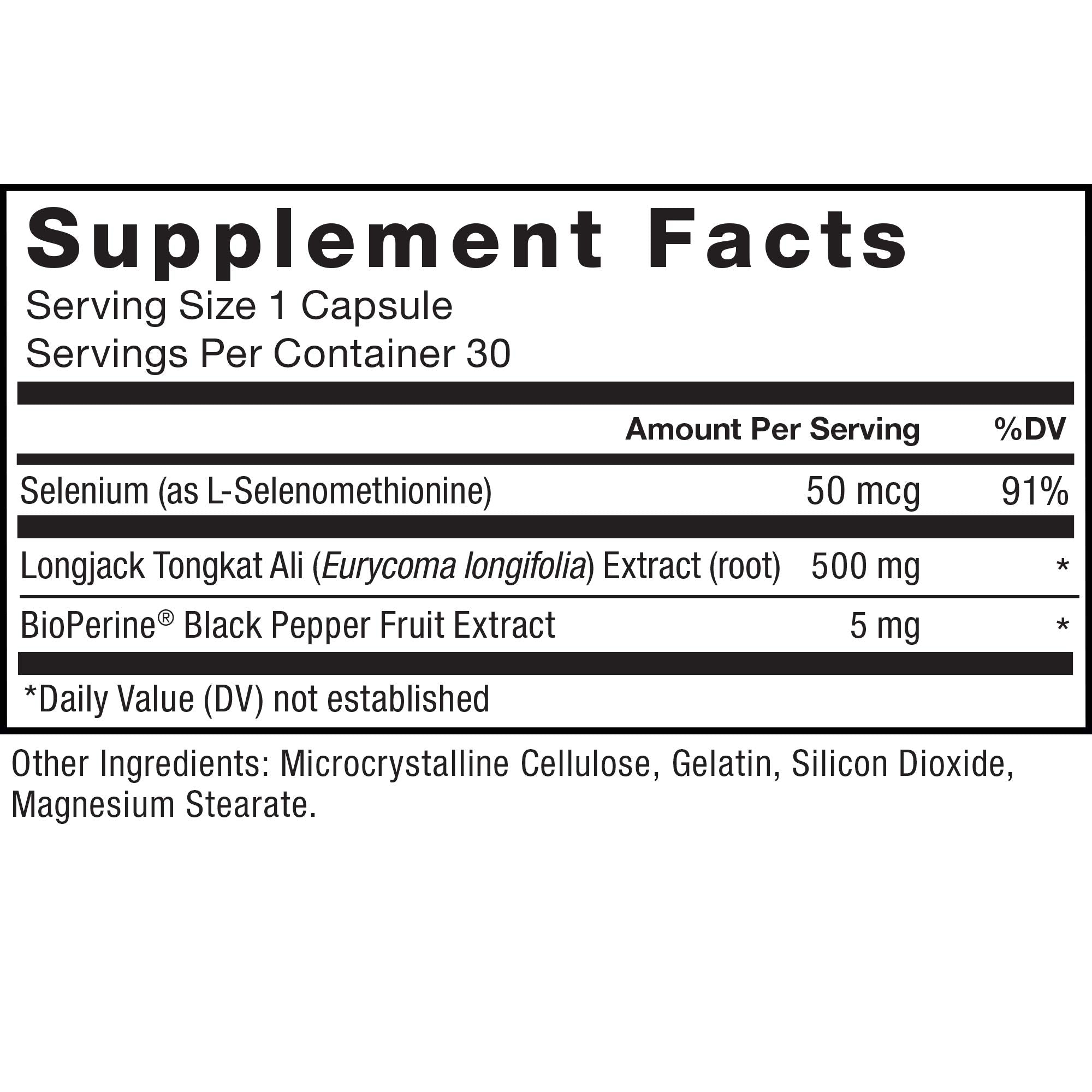 Force Factor Longjack Tongkat Ali 500mg