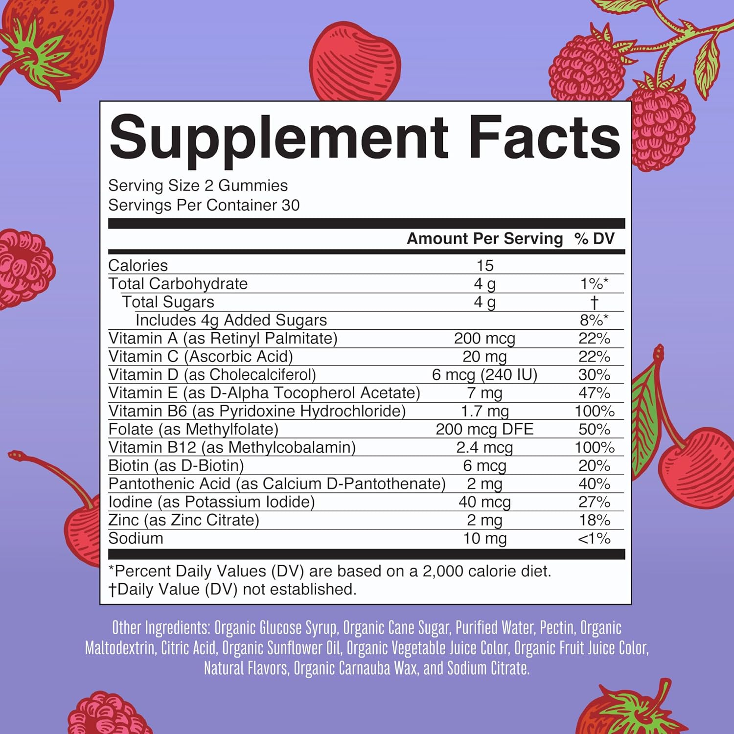 MaryRuth Organics Kids Multivitamin Vitamins, 60 Gummies