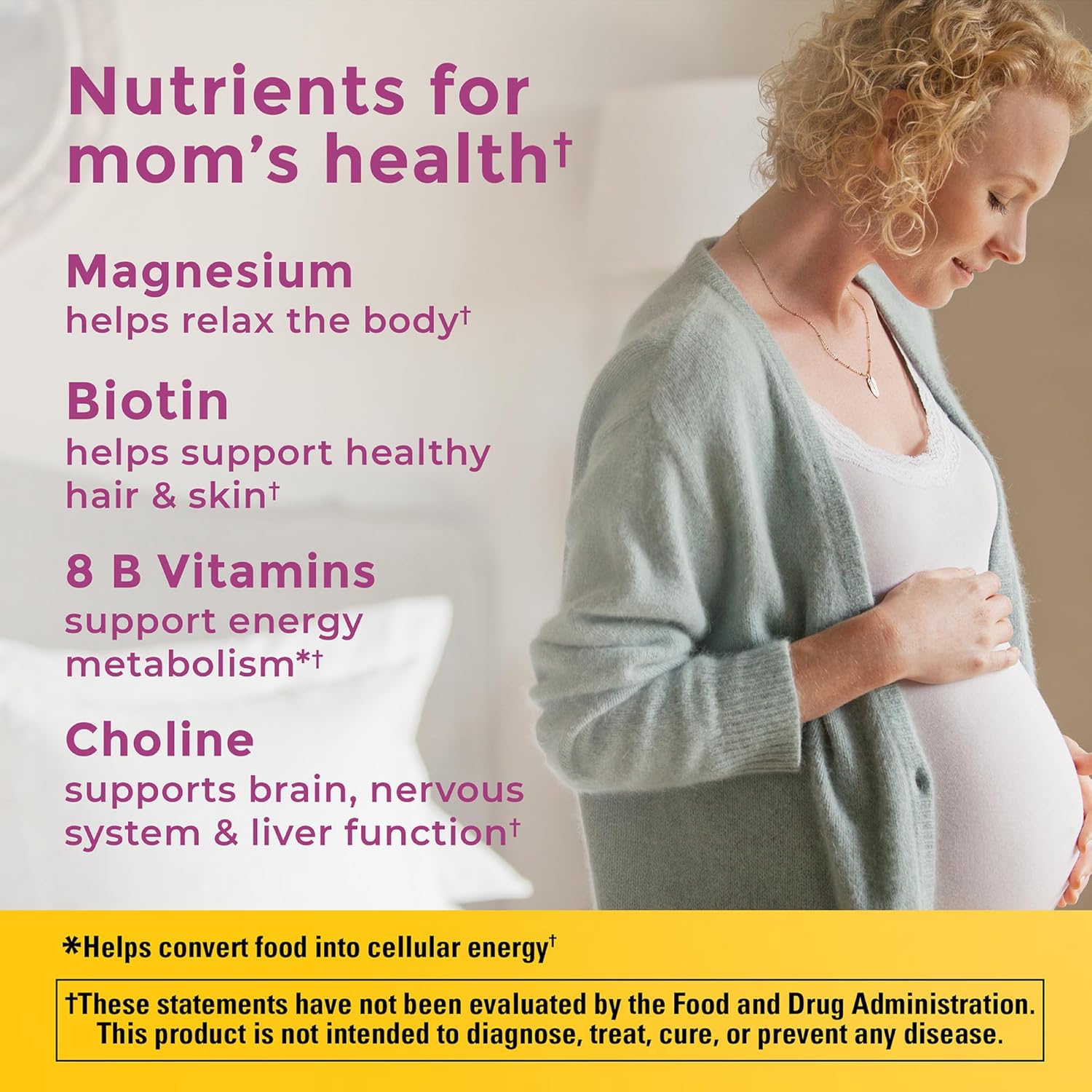 Nature Made Prenatal Vitamin Softgels + Choline Capsules, Folic Acid + DHA + Choline, 60 Capsules,