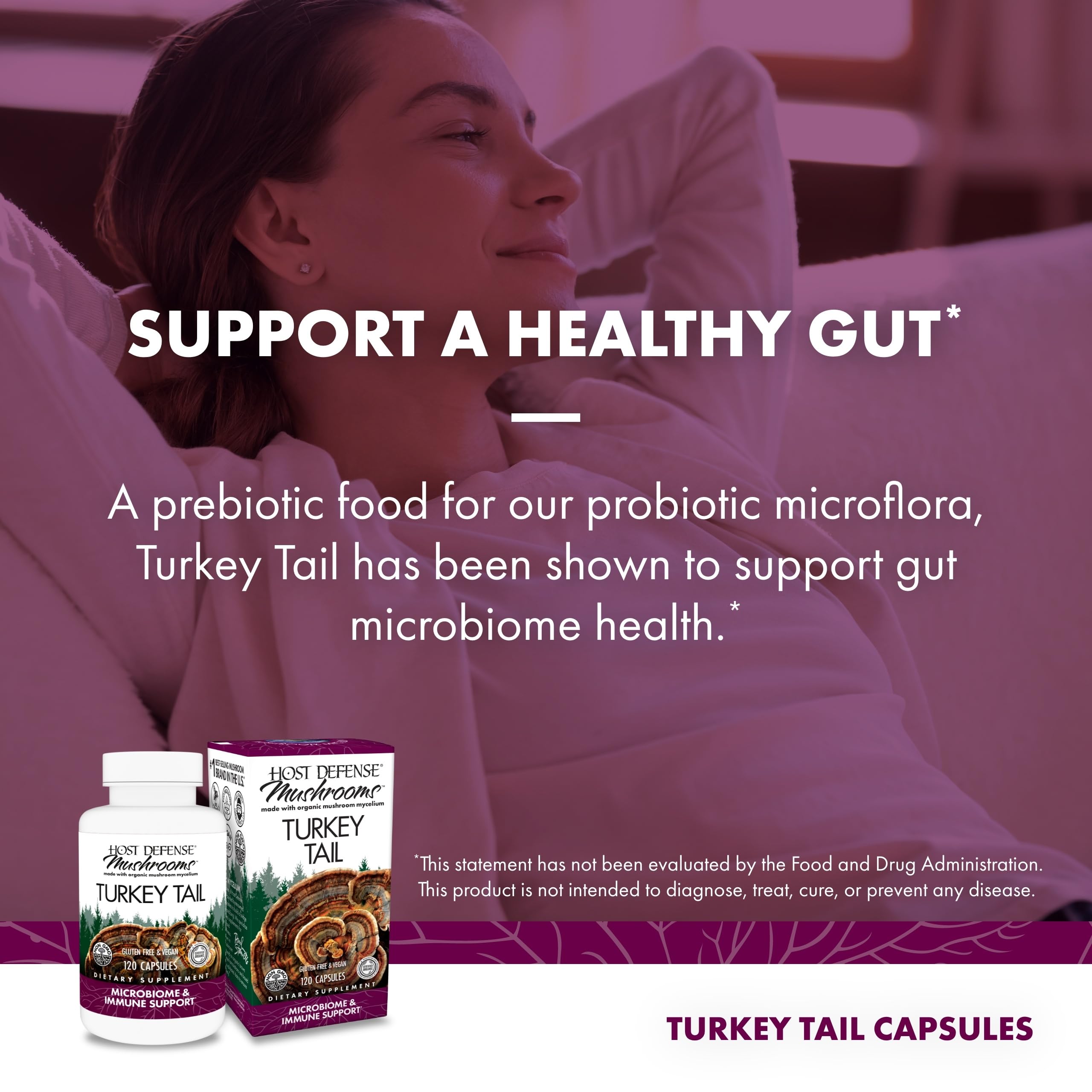 Host Defense Turkey Tail Capsules