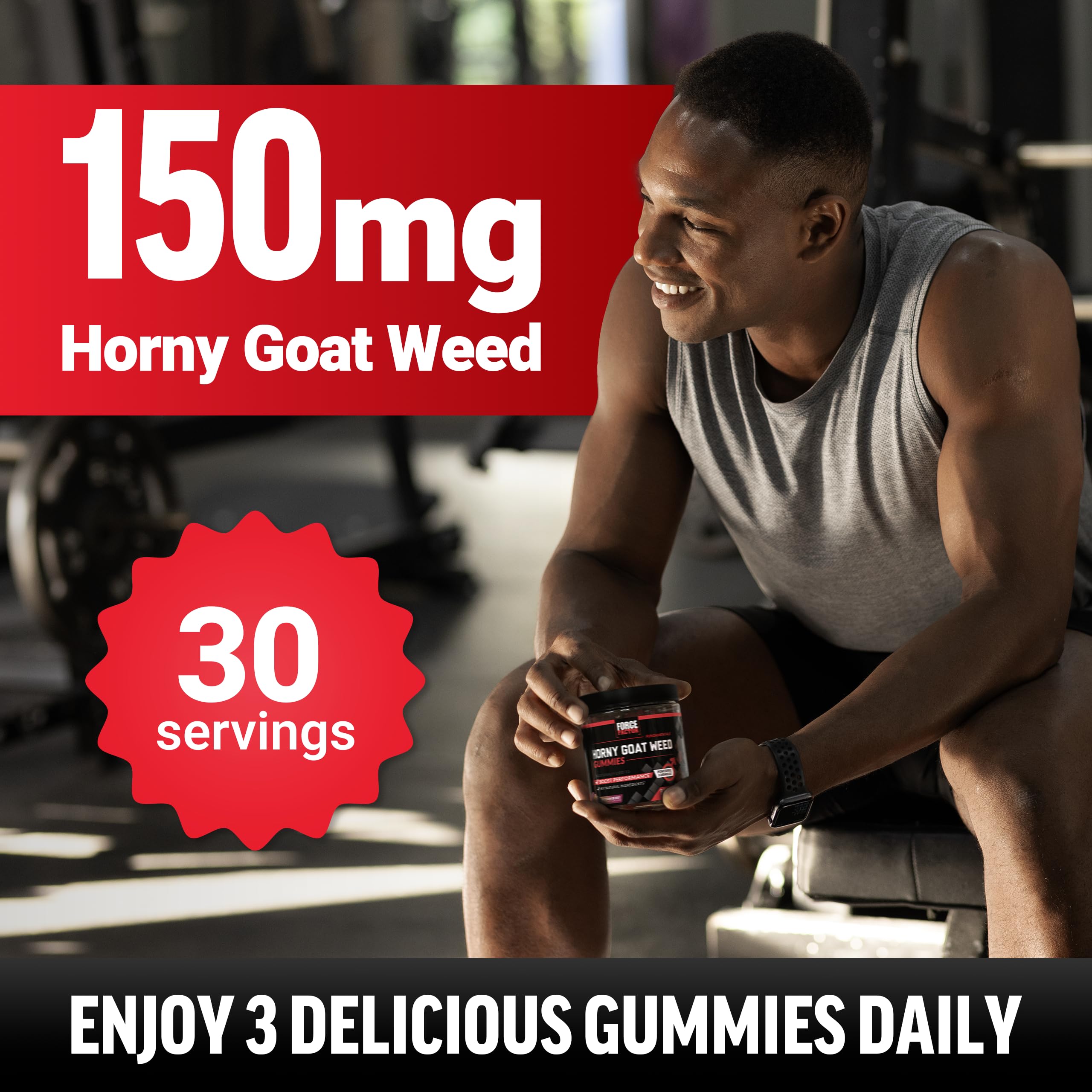 Force Factor Horny Goat Weed, 90 Gummies