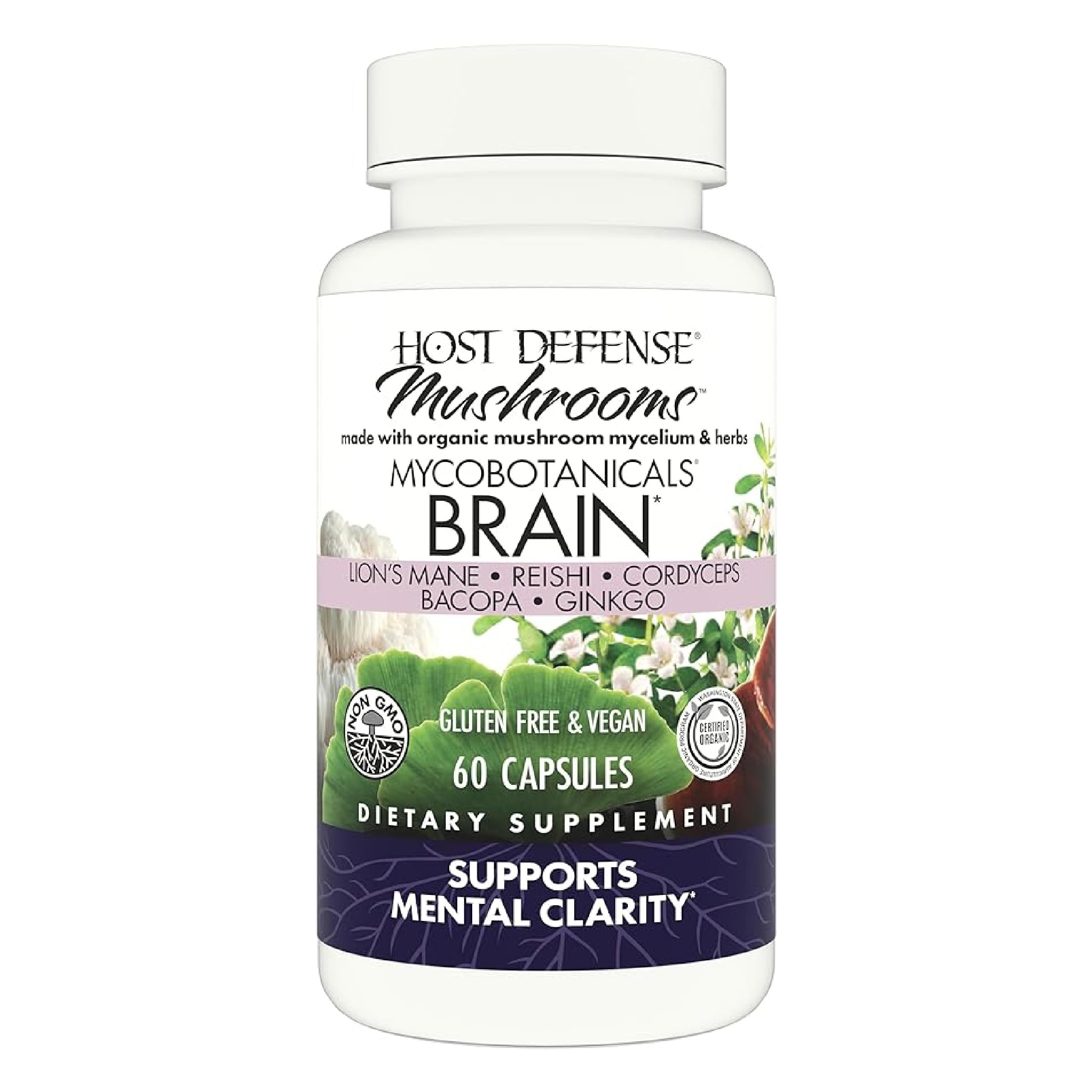 Host Defense MycoBotanicals Brain Capsules