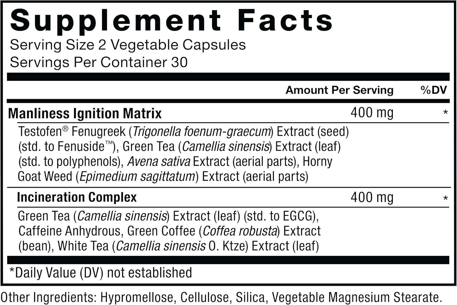 Force Factor Test X180 Ignite Total Testosterone Booster,  60 Count