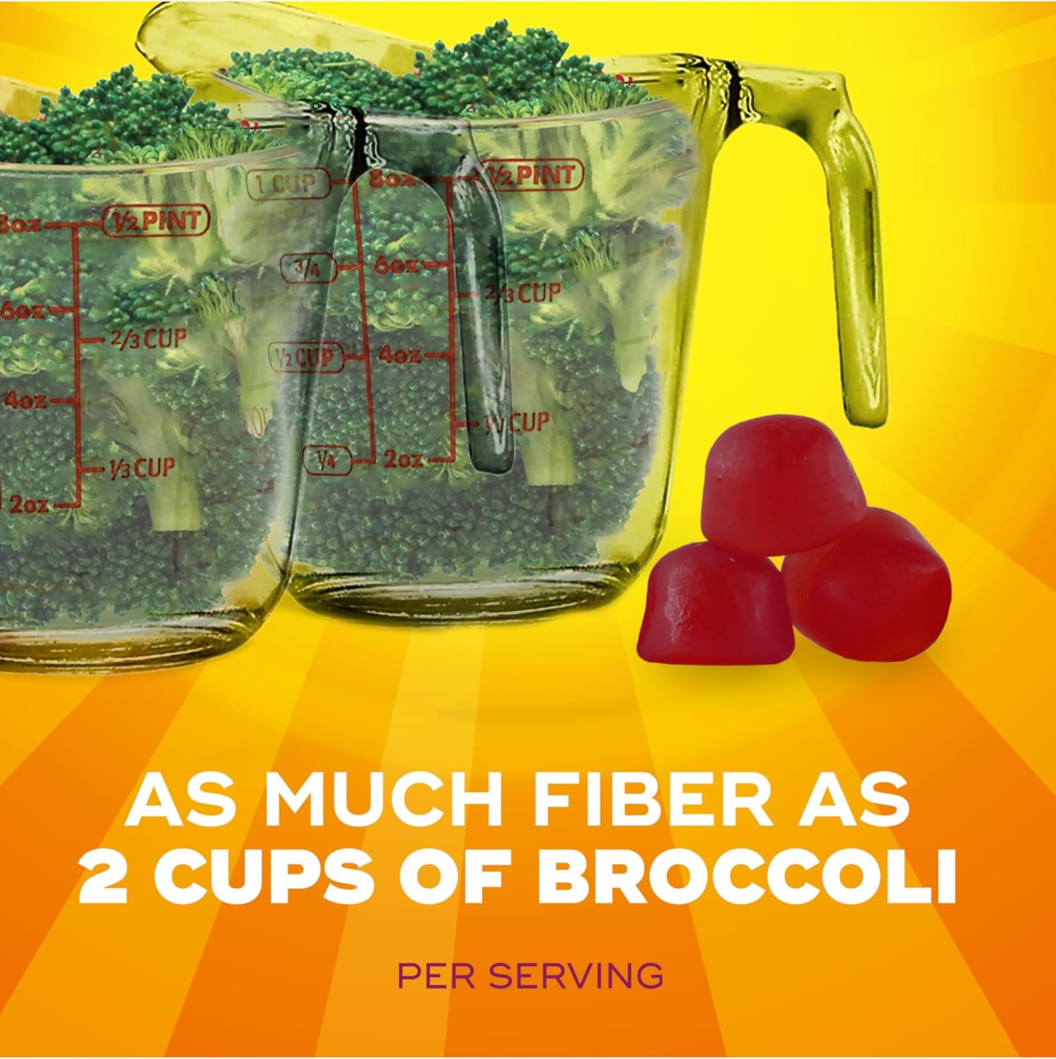 Metamucil Fiber with Vitamins C, D, B12