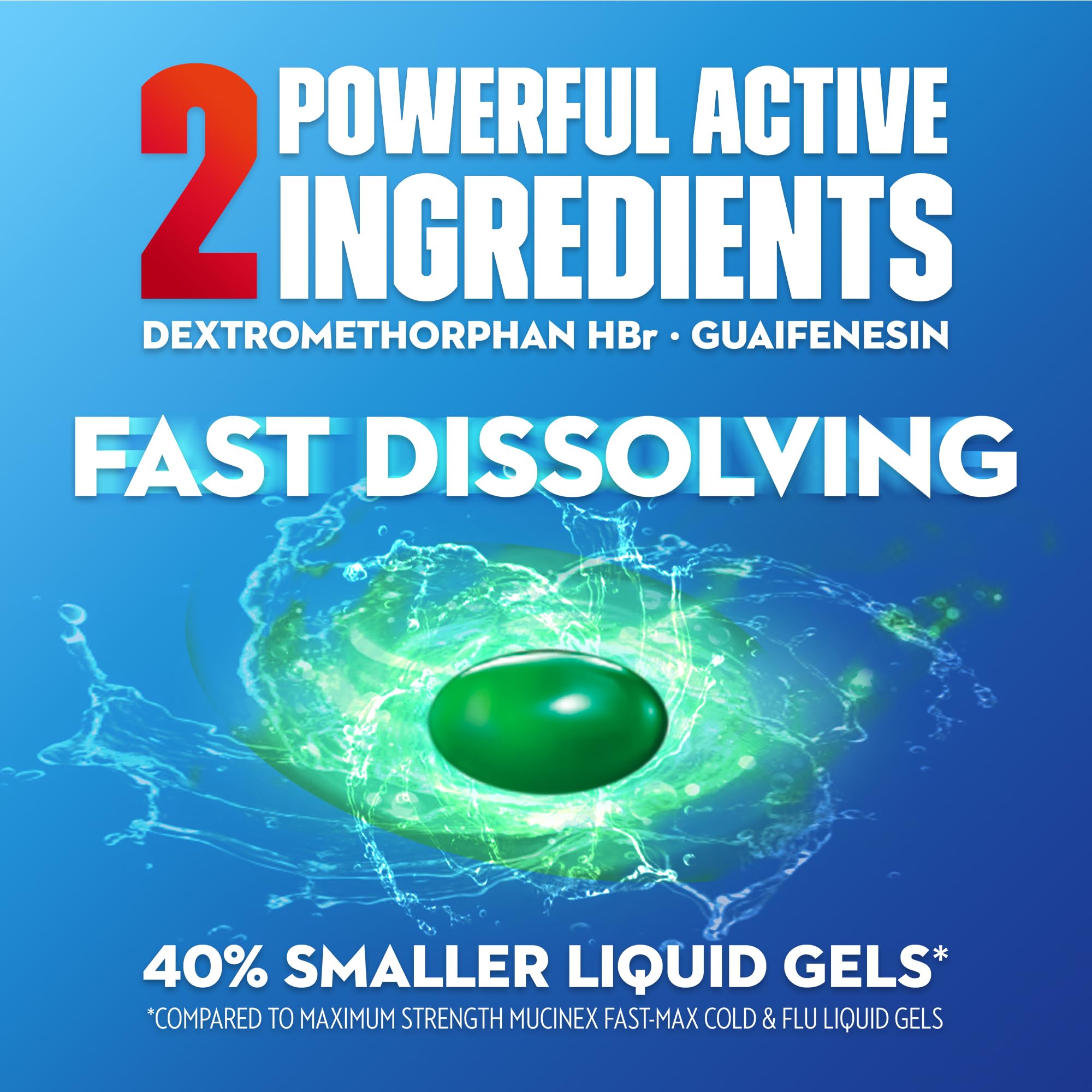 Mucinex Fast-Max Severe Congestion & Cough, Maximum Strength, 16 Liquid Gels