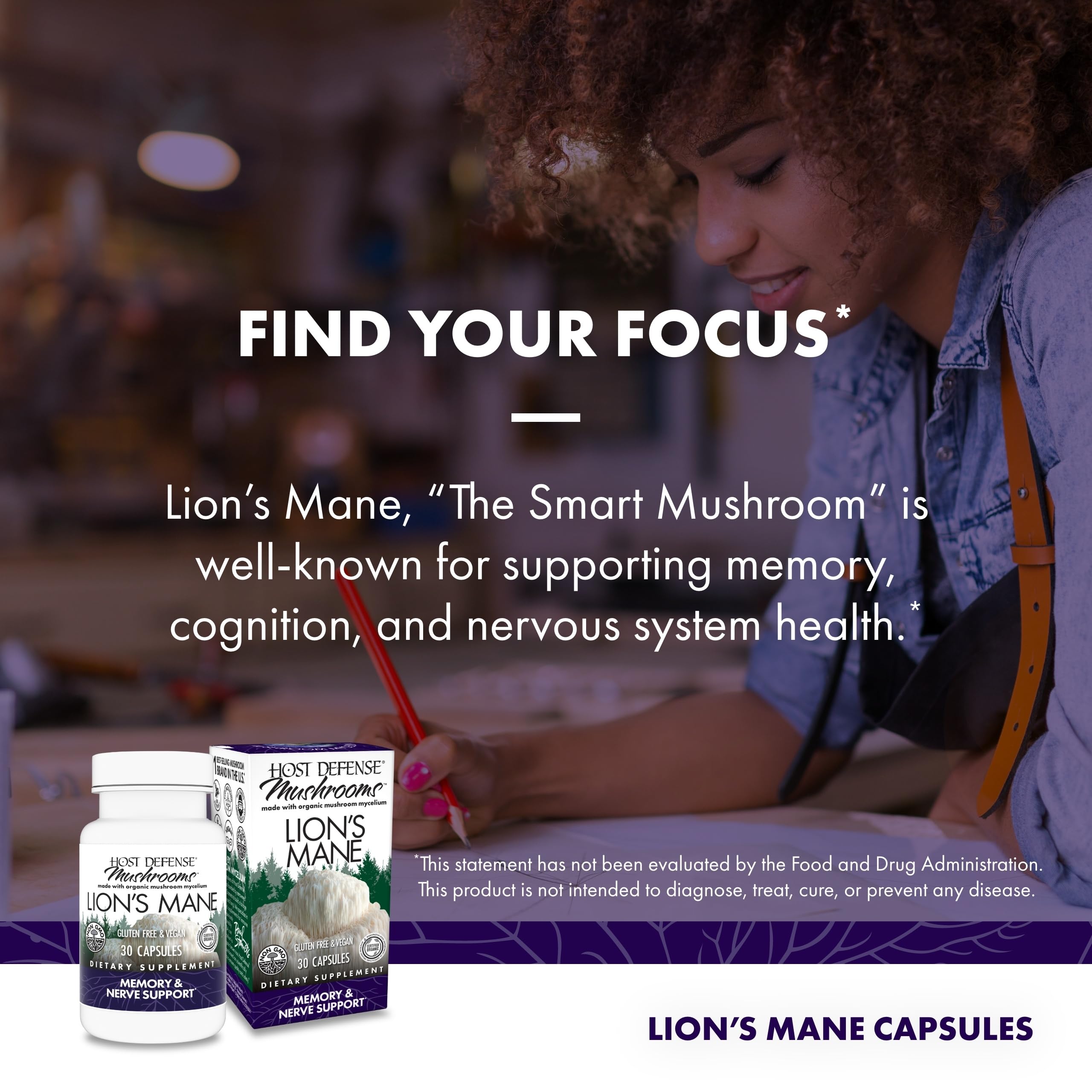 Host Defense Mushrooms Lion's Mane  Capsules