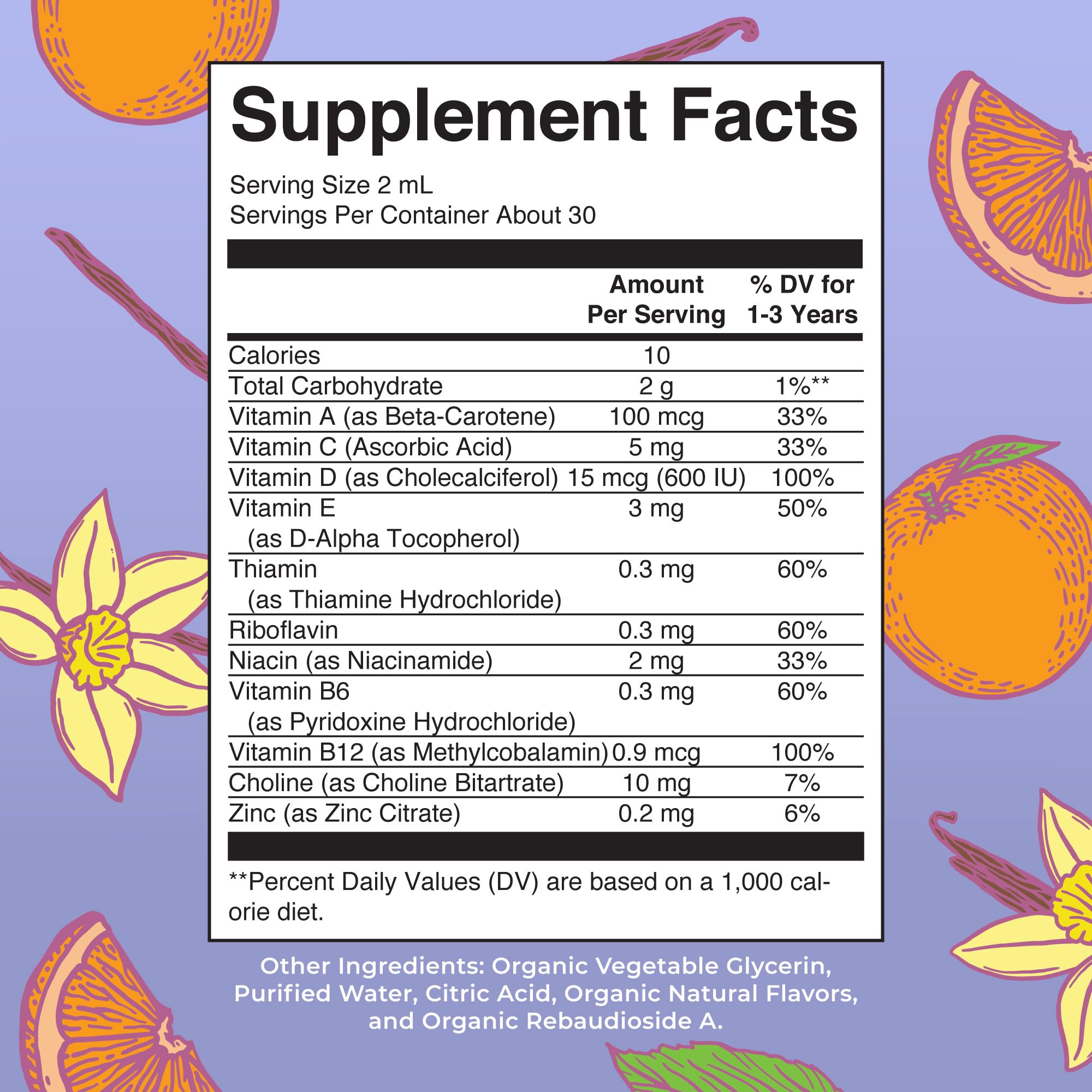 MaryRuth Organics Multivitamin & Multimineral with Iron for Toddlers, 2 Fl Oz