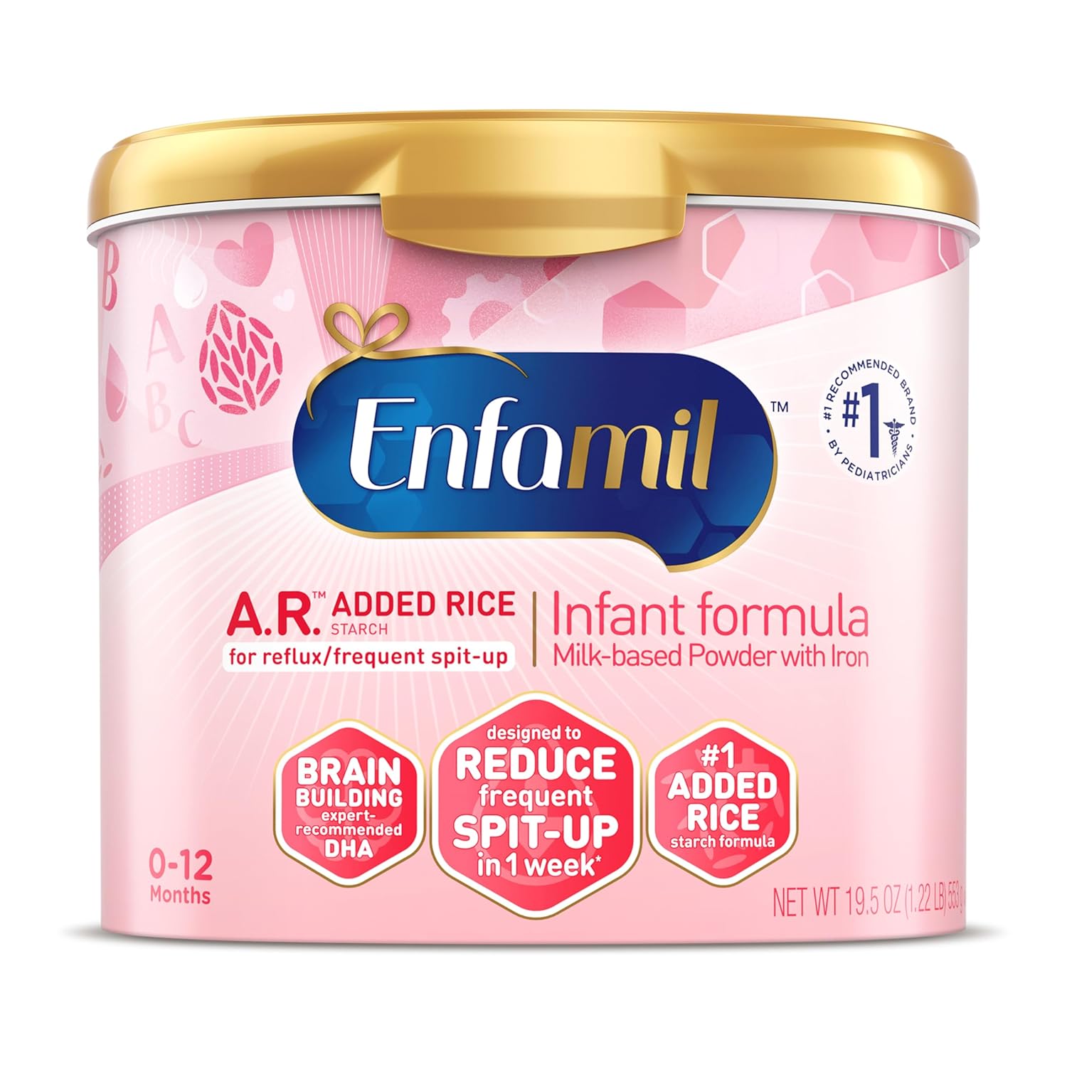 Enfamil A.R. Infant Formula, with Iron, 19.5 Oz