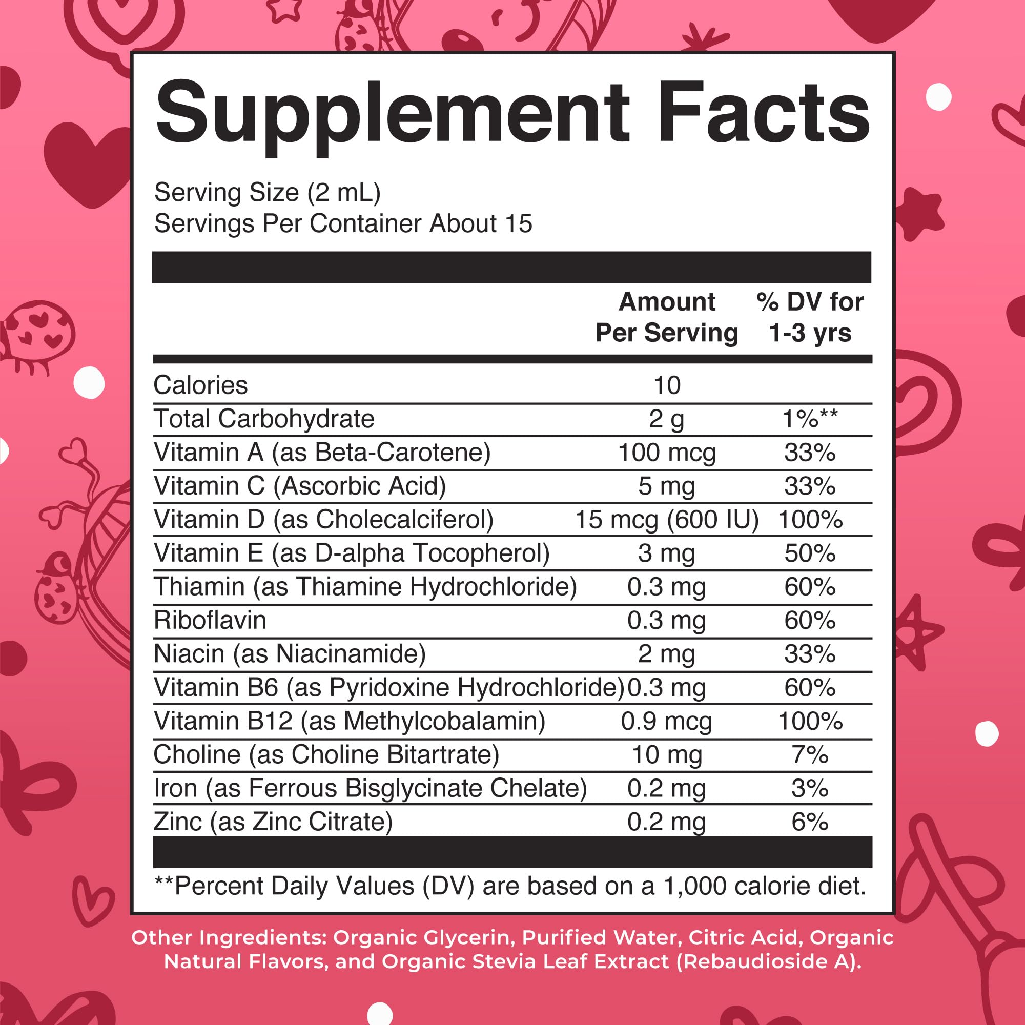 MaryRuth Organics Multivitamin & Multimineral with Iron for Toddlers, 2 Fl Oz