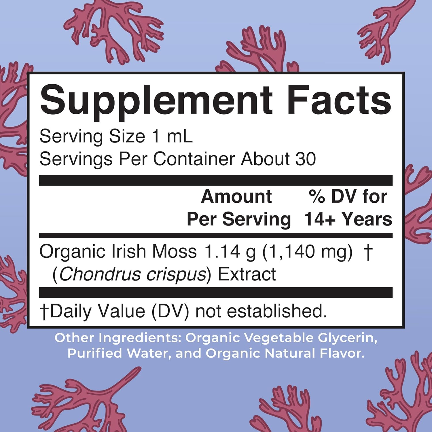 MaryRuth Organics Irish Sea Moss Liquid Drops, 1 Fl Oz