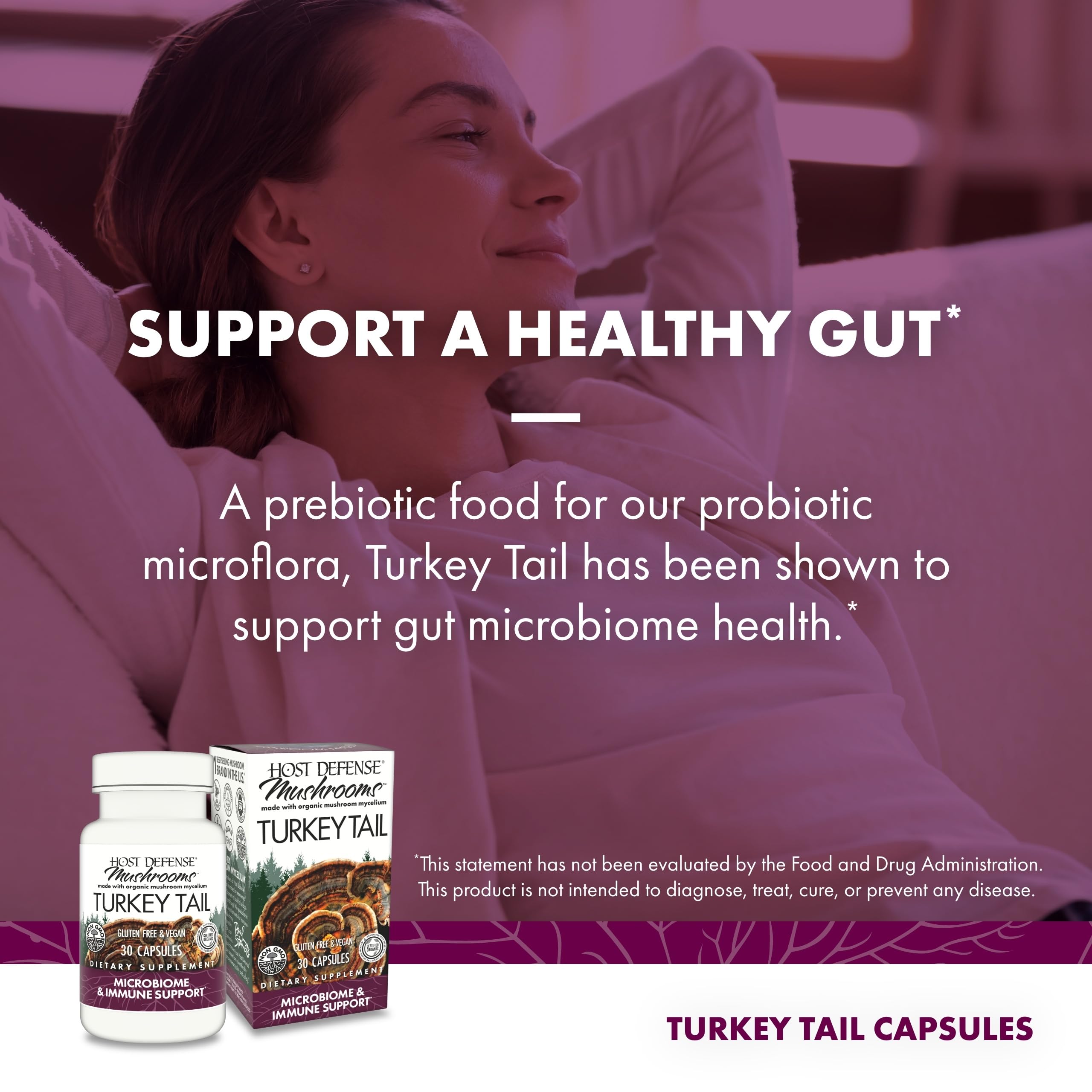 Host Defense Turkey Tail Capsules