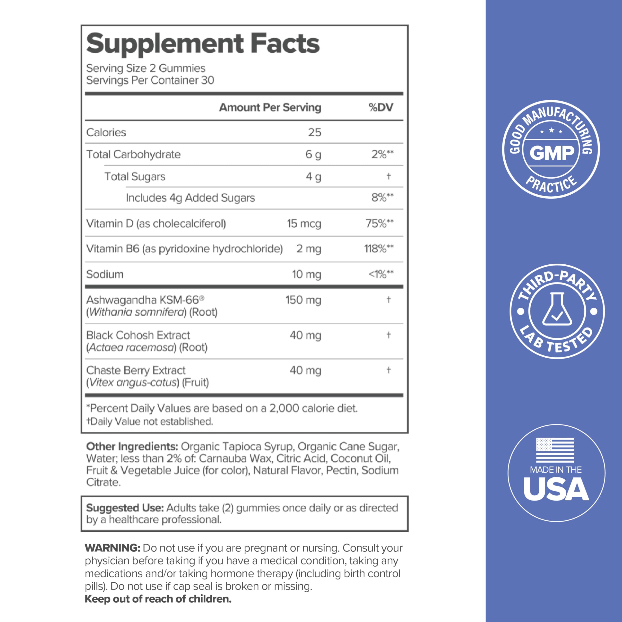 O Positiv MENO Menopause, 30 Gummies