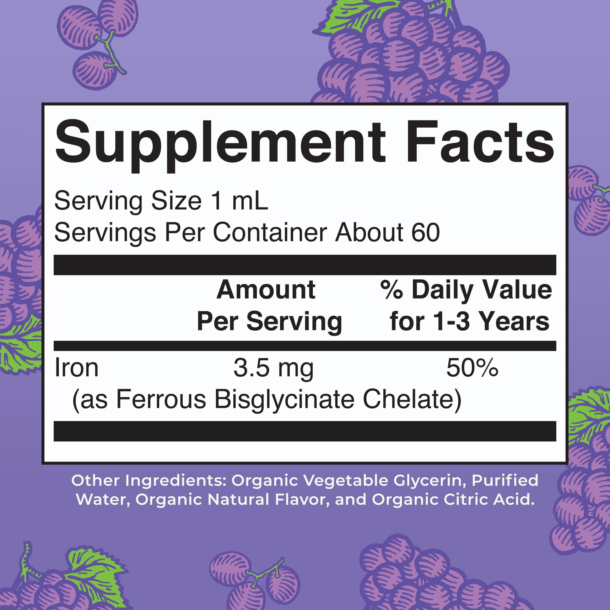 MaryRuth Organics Toddler Iron Liquid Drops, 2 Fl Oz