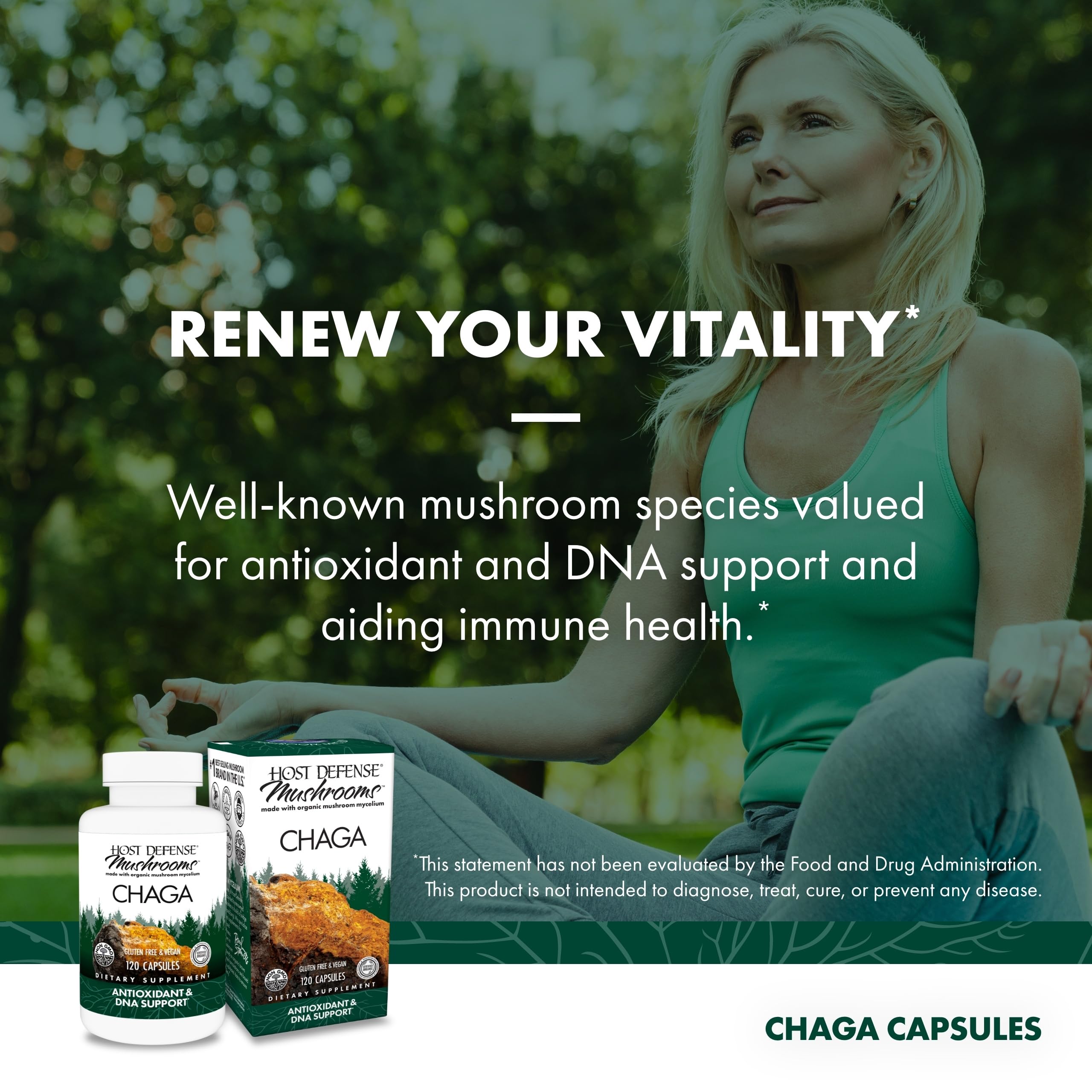 Host Defense Chaga Capsules