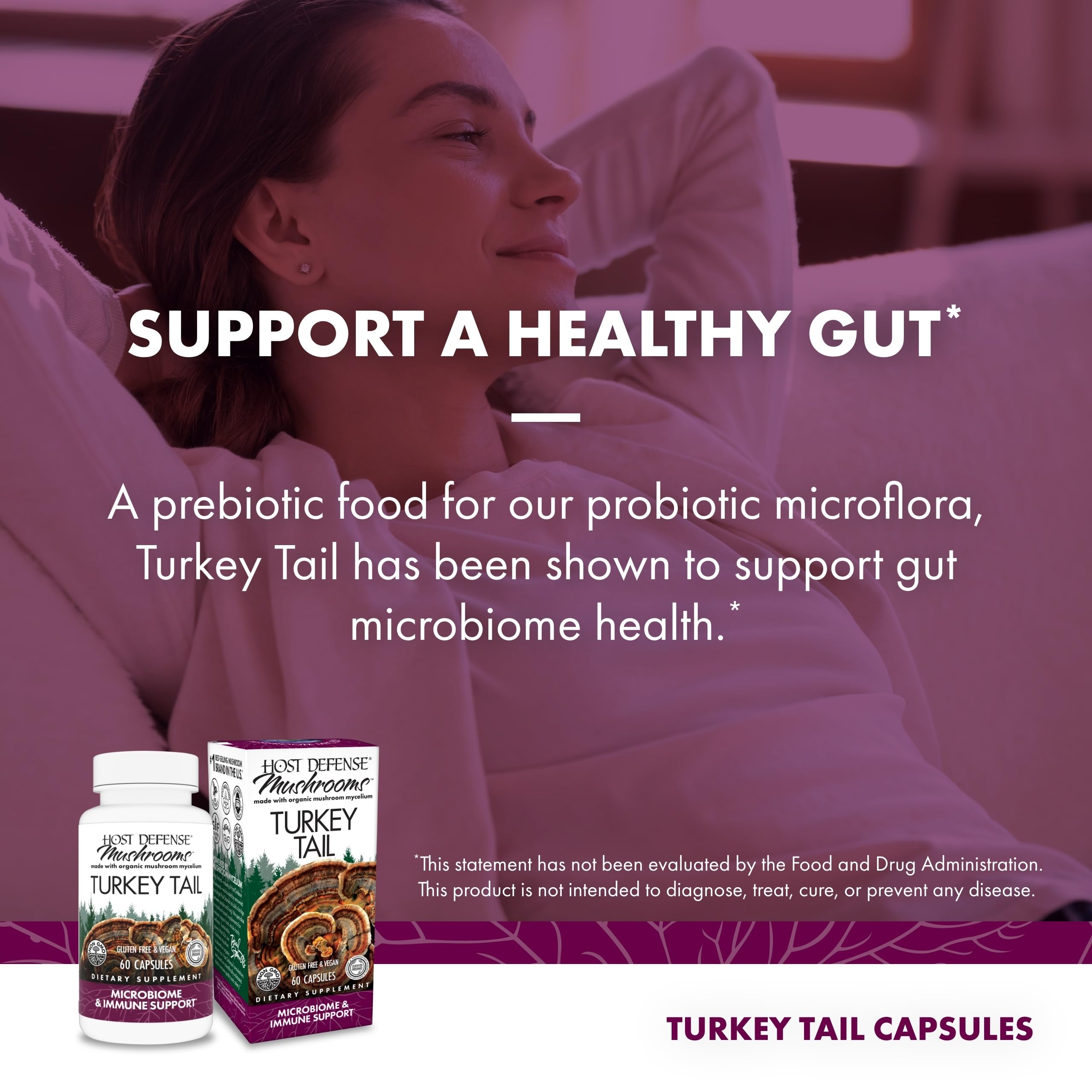 Host Defense Turkey Tail Capsules