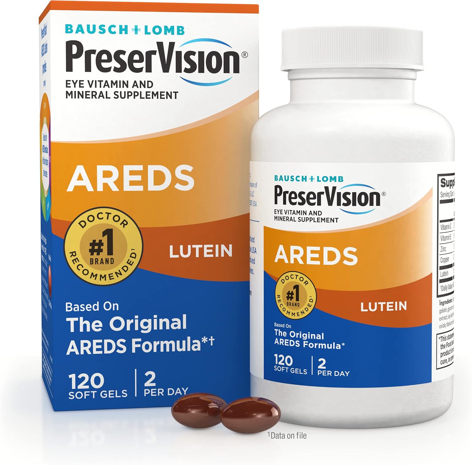 PreserVision AREDS Lutein Soft Gels, 120 ct