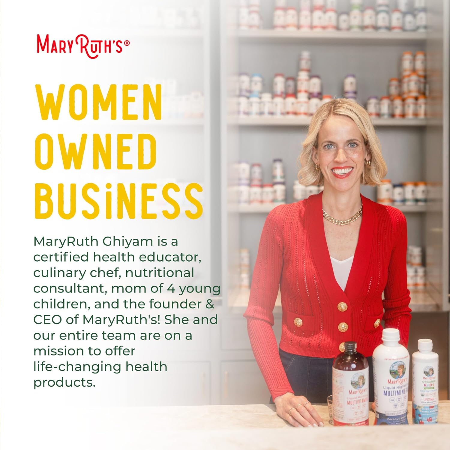 MaryRuth Organics Liquid Nighttime Multimineral, 32 Oz