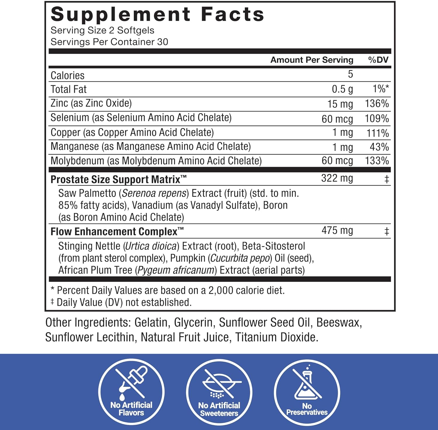 Force Factor Prostate Saw Palmetto and Beta Sitosterol Supplement, 60 Softgels