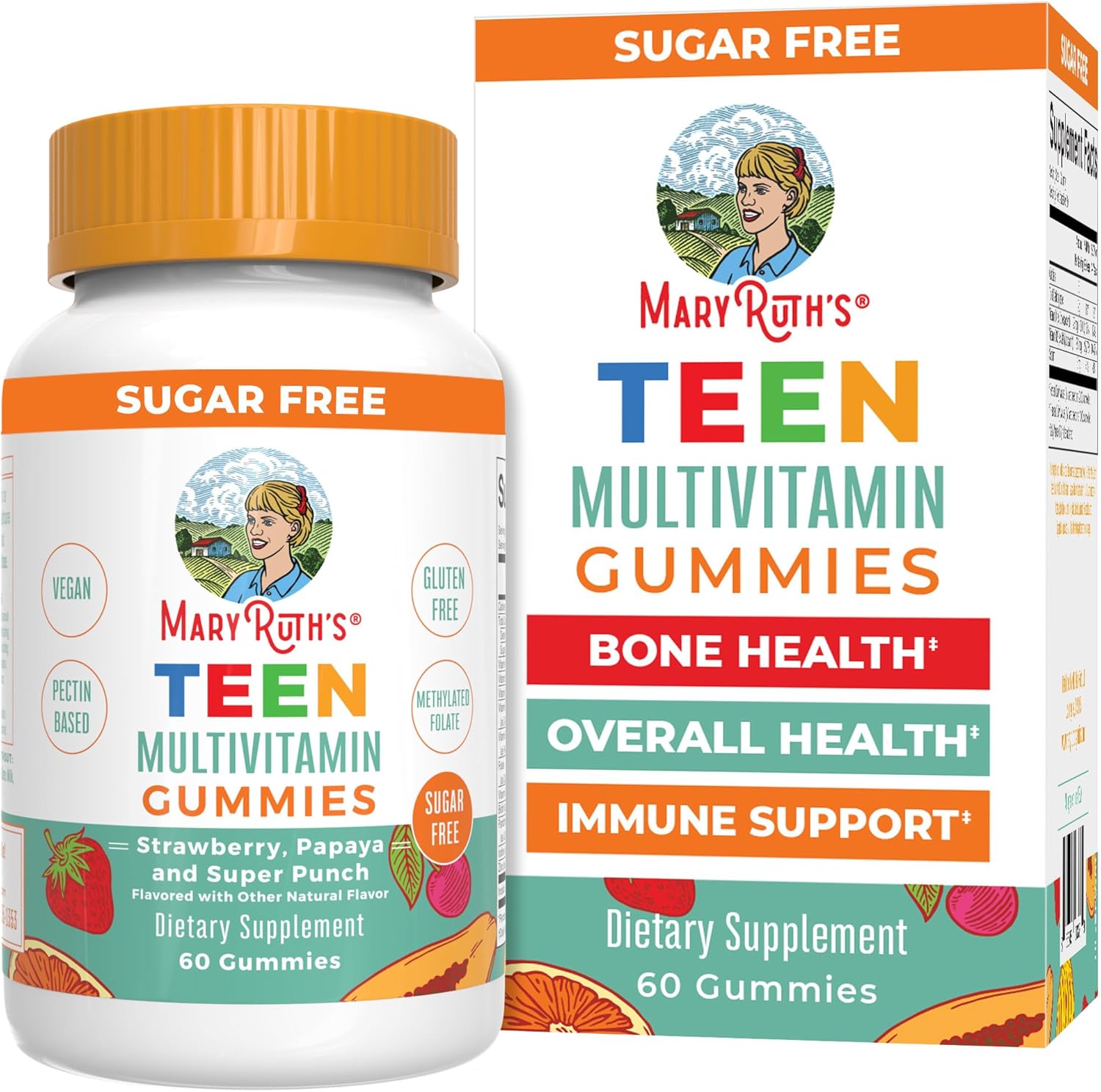 MaryRuth Organics Teen Multivitamin Multimineral, 60 Gummies