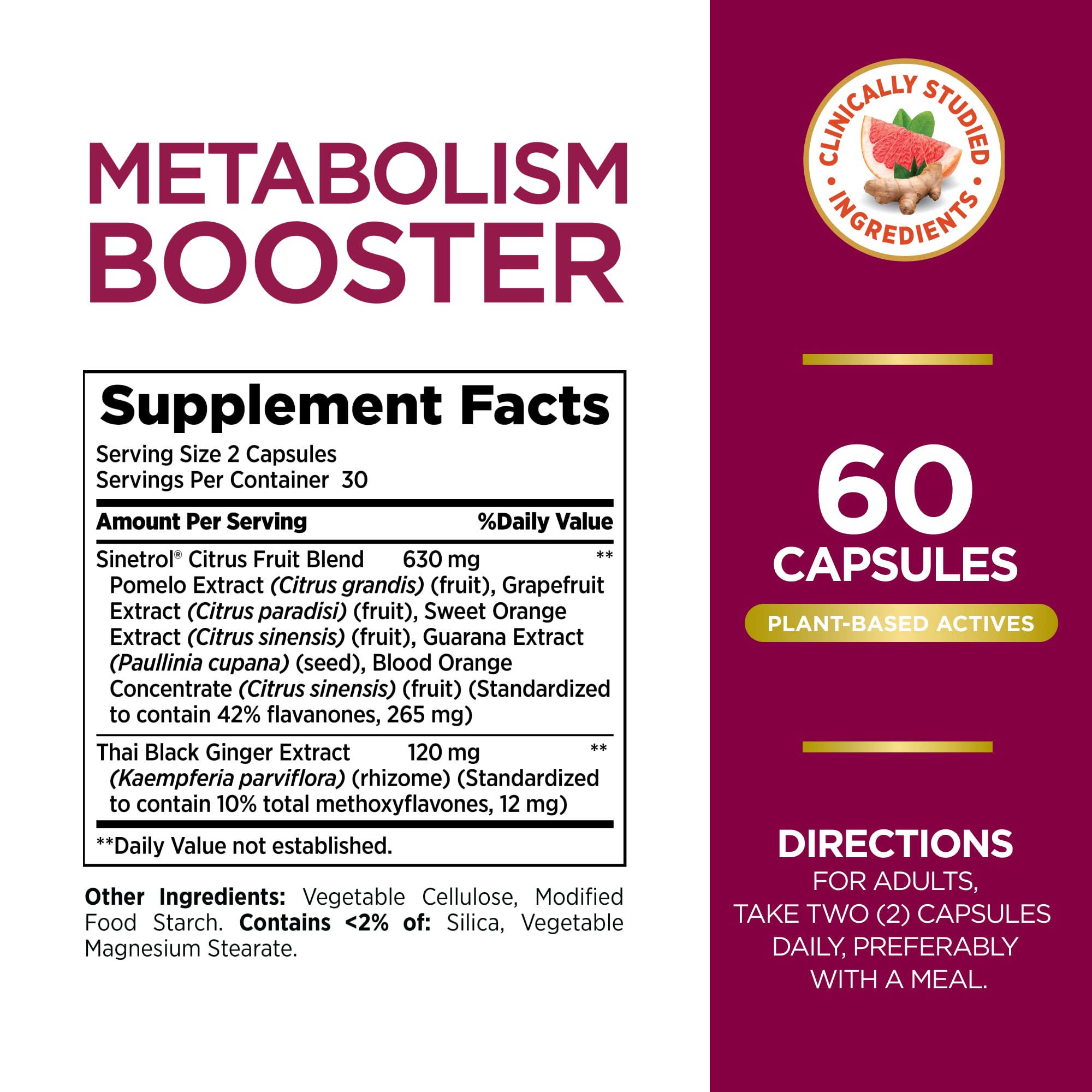 Nature’s Bounty Optimal Solutions Metabolism Booster, 60 Capsules