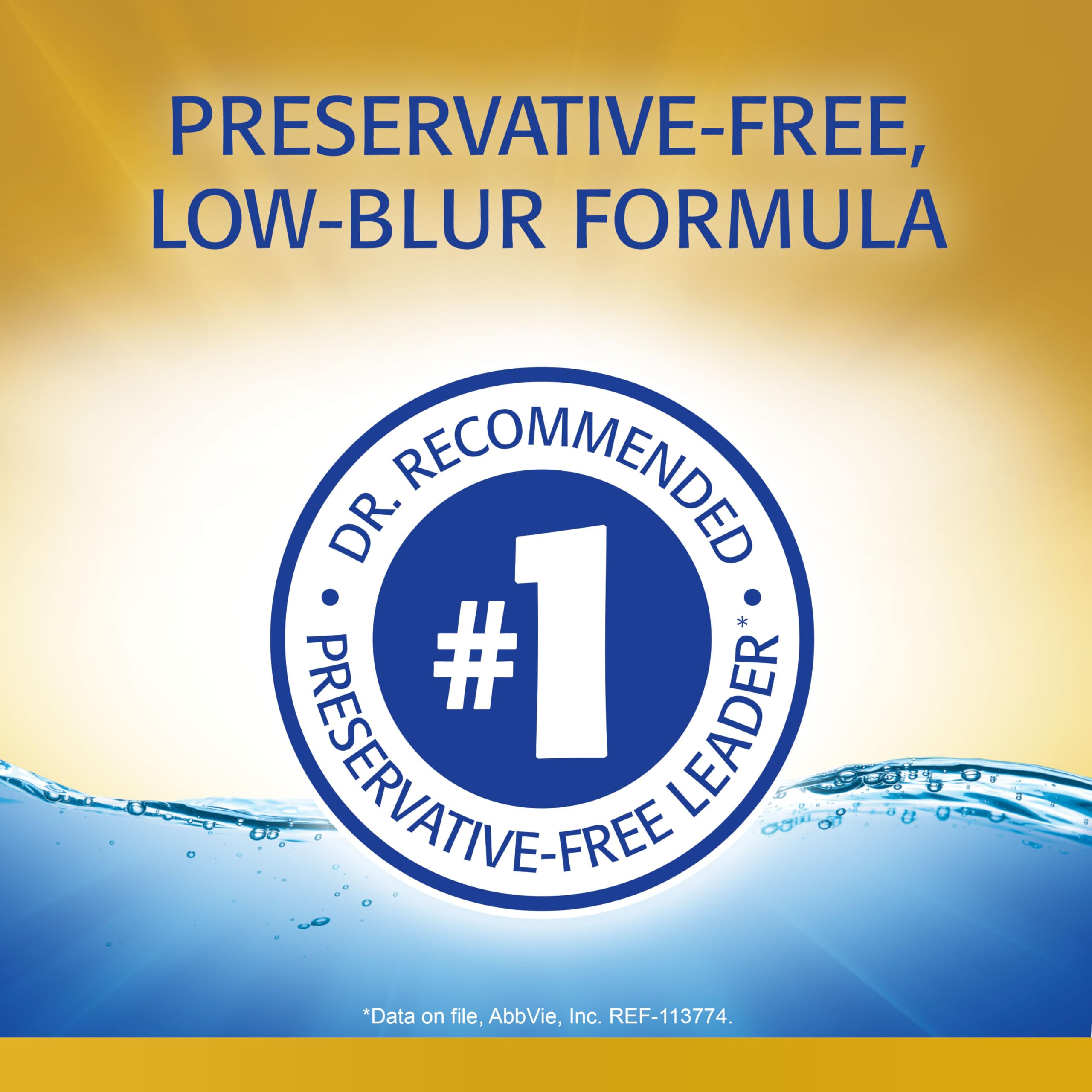 Refresh Optive MEGA-3 Lubricant Eye Drops Preservative-Free Artificial Tears