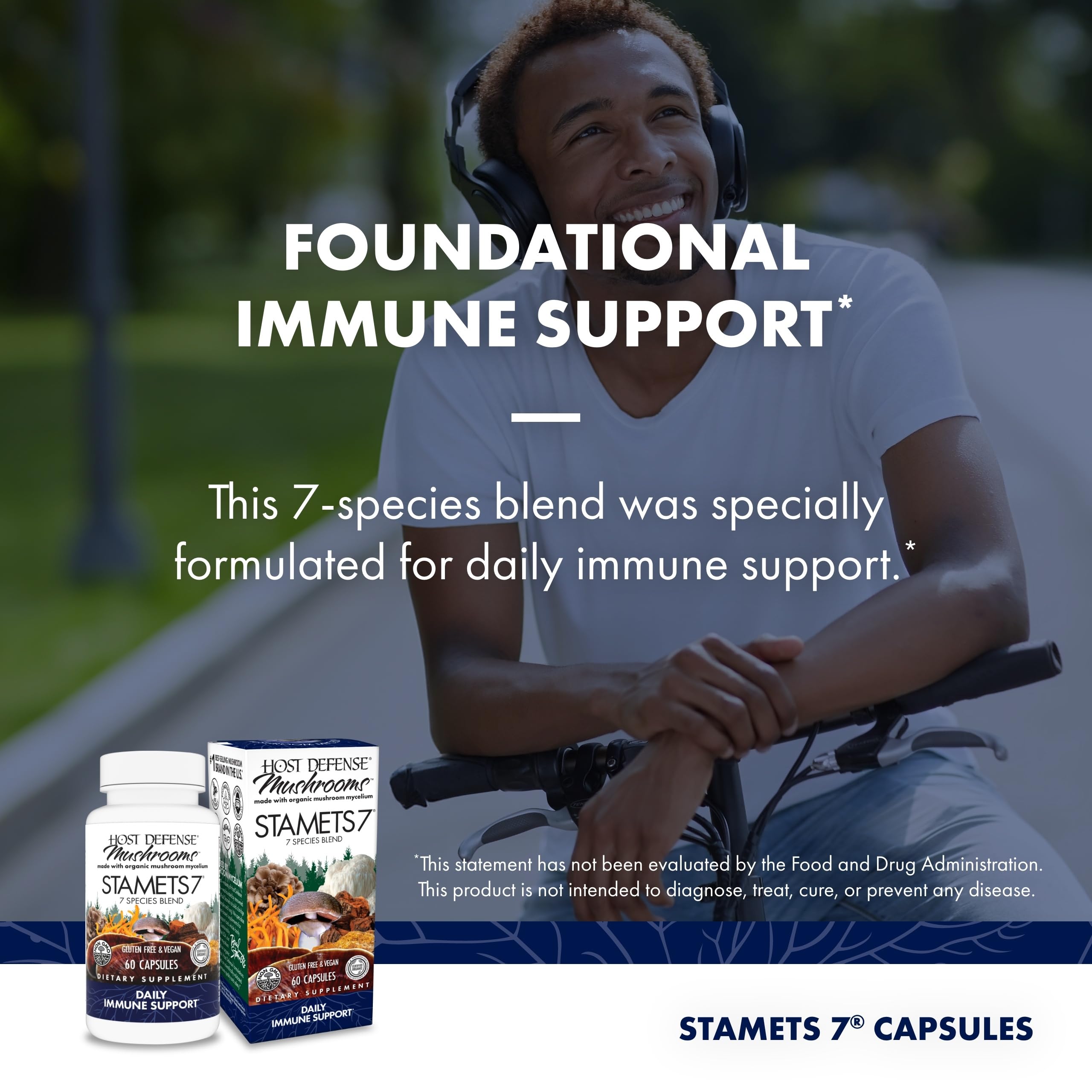 Host Defense Stamets 7, Capsules