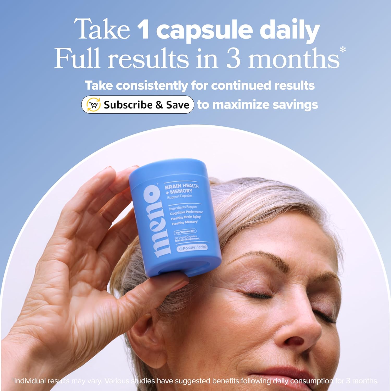 O Positiv MENO Brain Health + Memory Support Capsules 60 Capsules