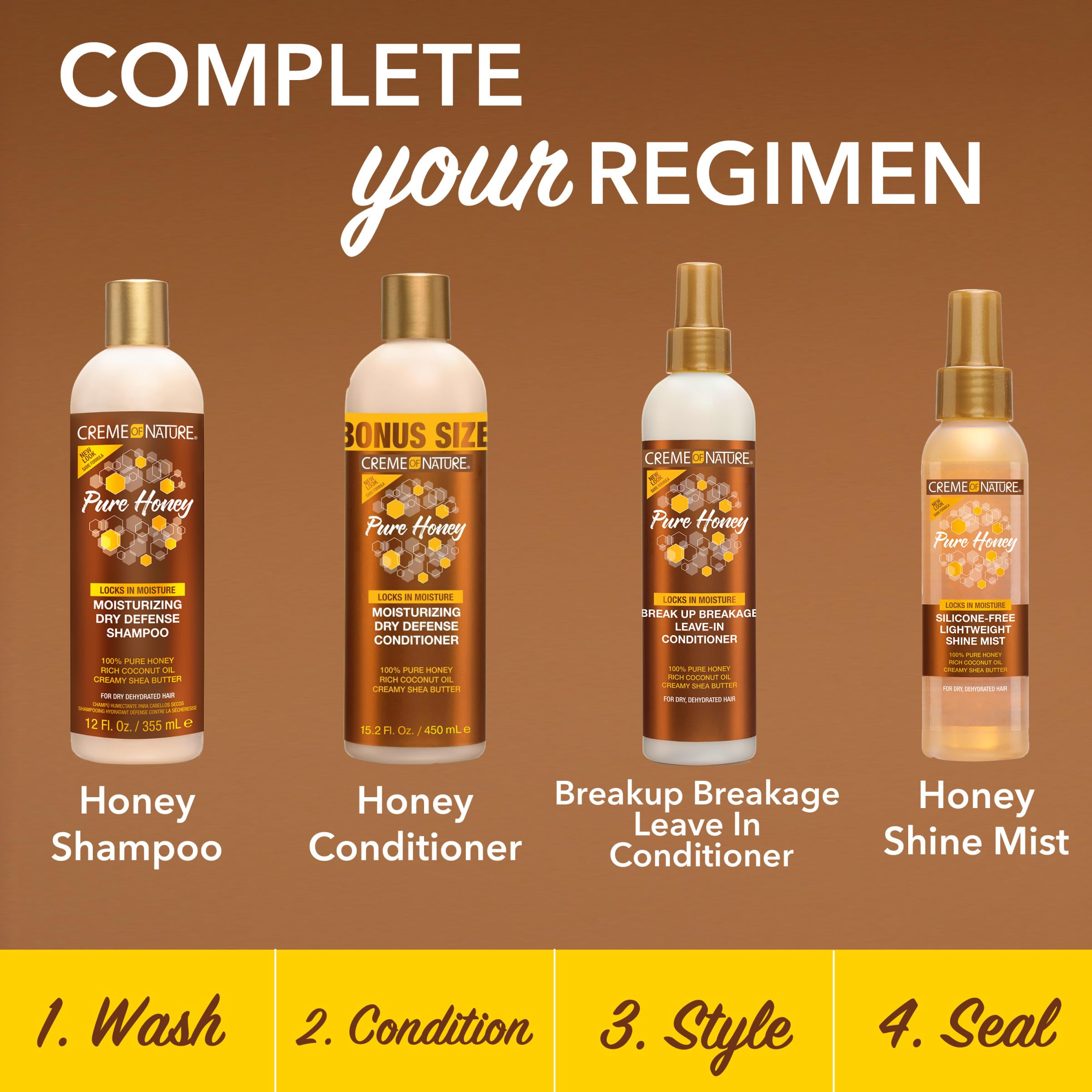 Creme of Nature Pure Honey Moisturizing Dry Defense, 12 oz