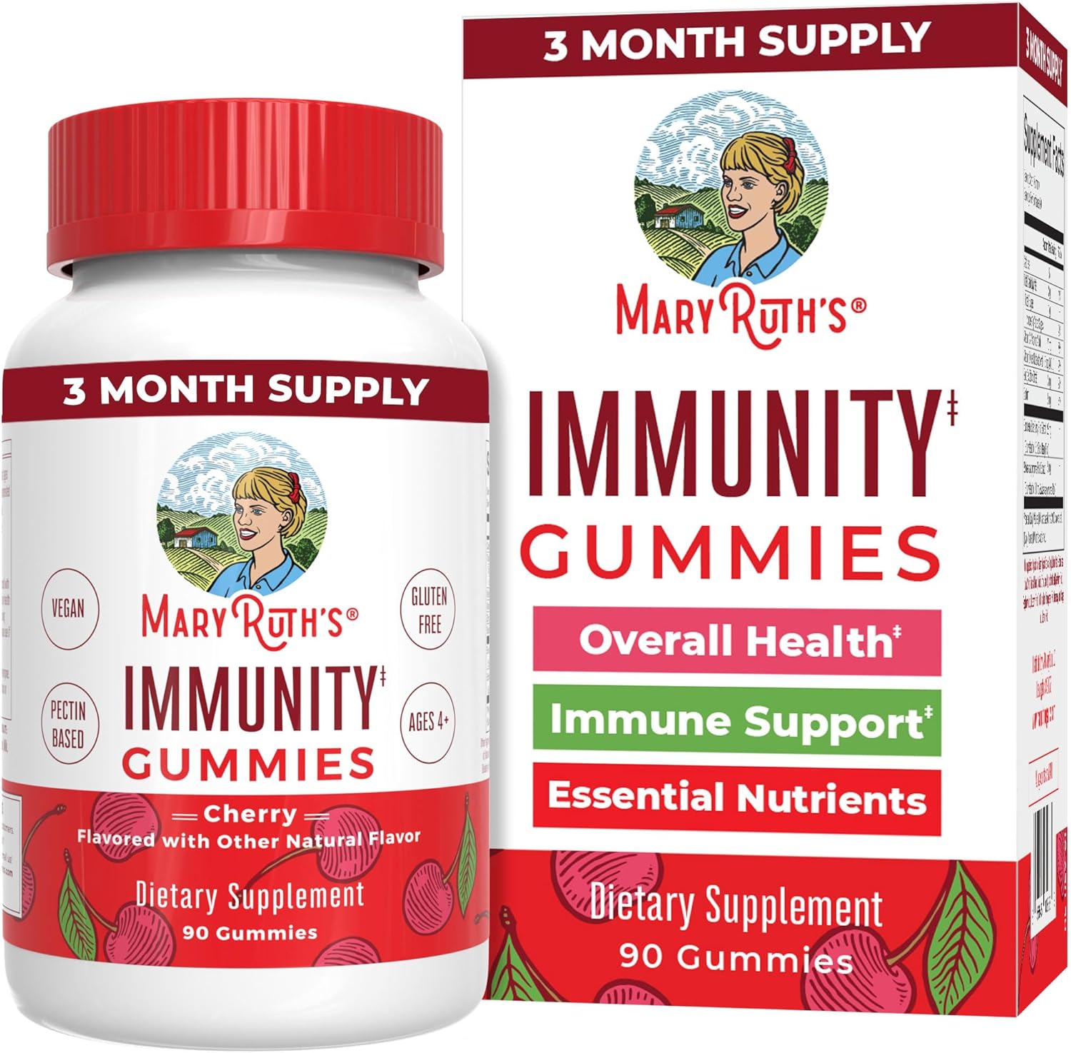 Mary Ruth's 5-1 Immunity, 90 Gummies